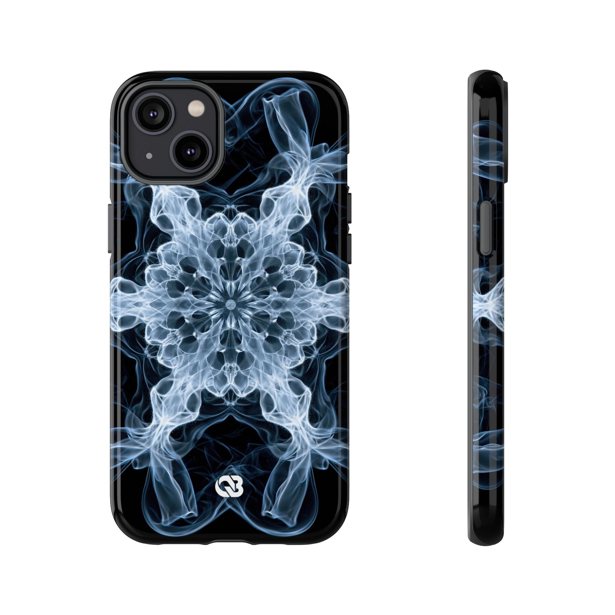Blue Tough Phone Case for iPhone - Glacial Smoke Crown