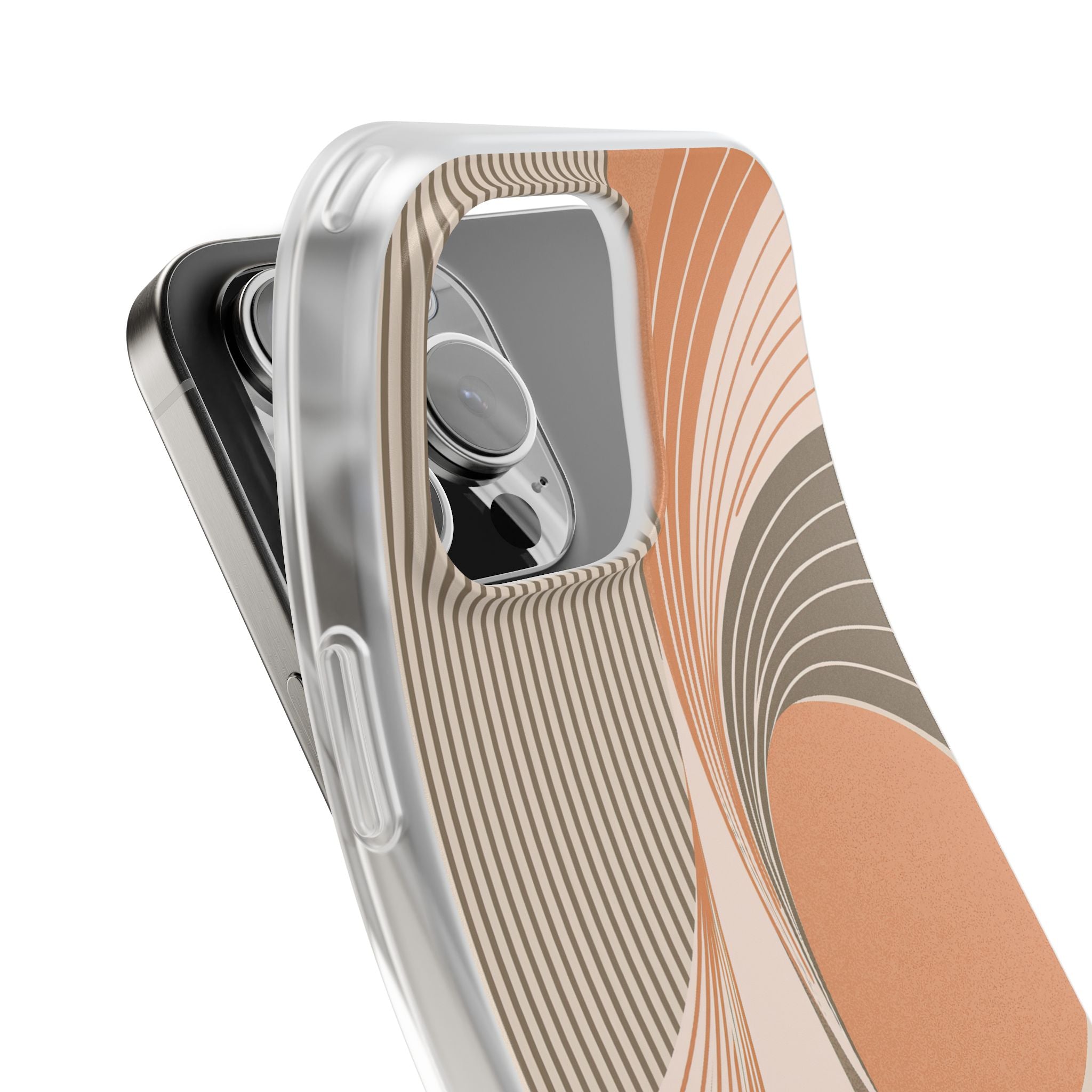 Orange Lite Phone Case for iPhone - Desert Arc Horizon