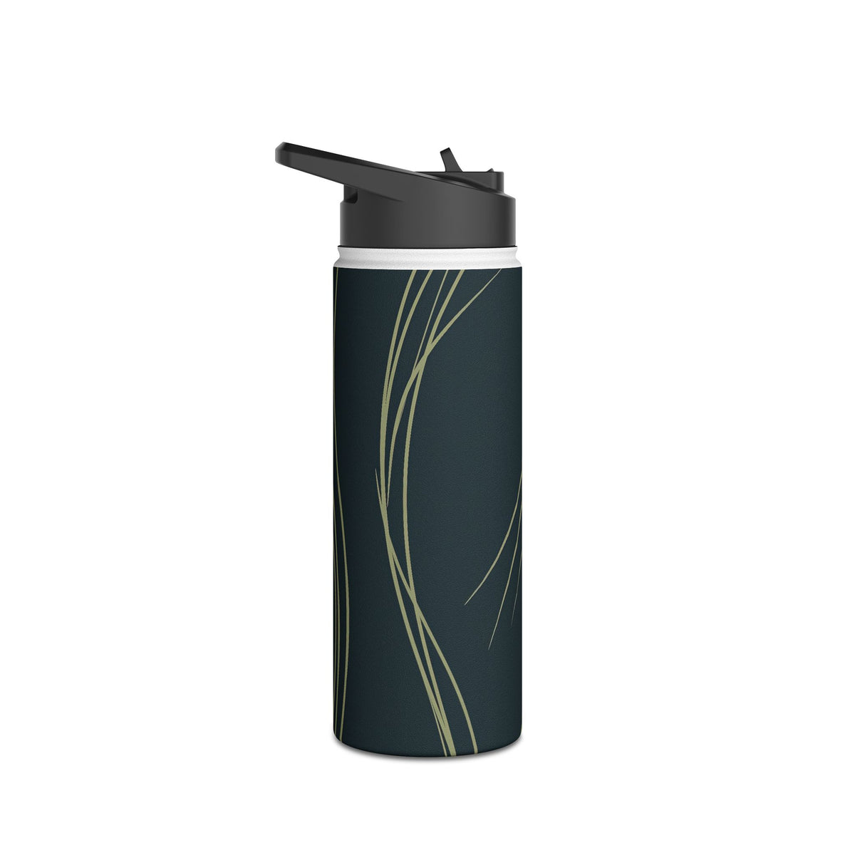 Serpentine Reeds · Insulated Water Bottle · Green