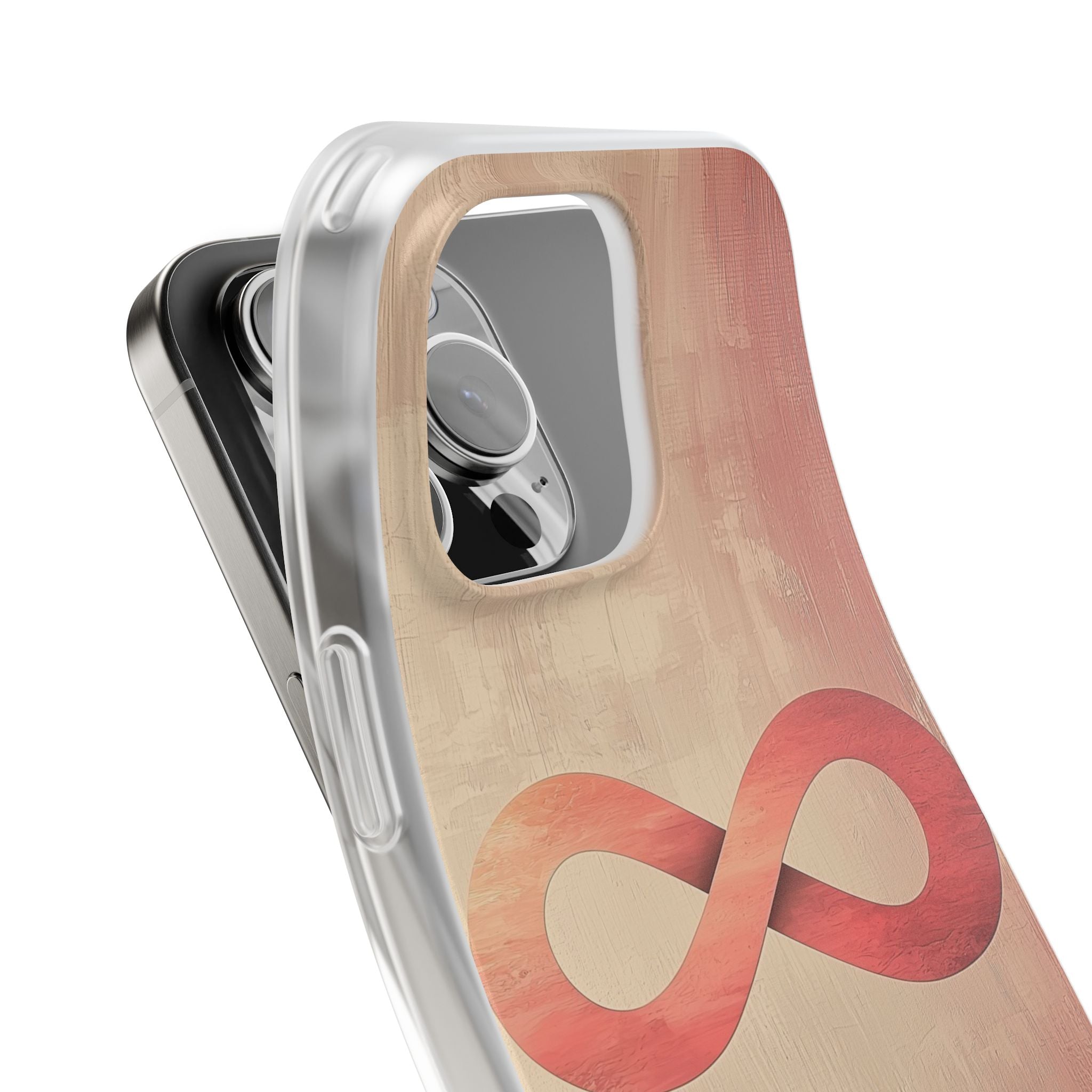 Terracotta Infinity Stroke · Soft Handyhülle für iPhone