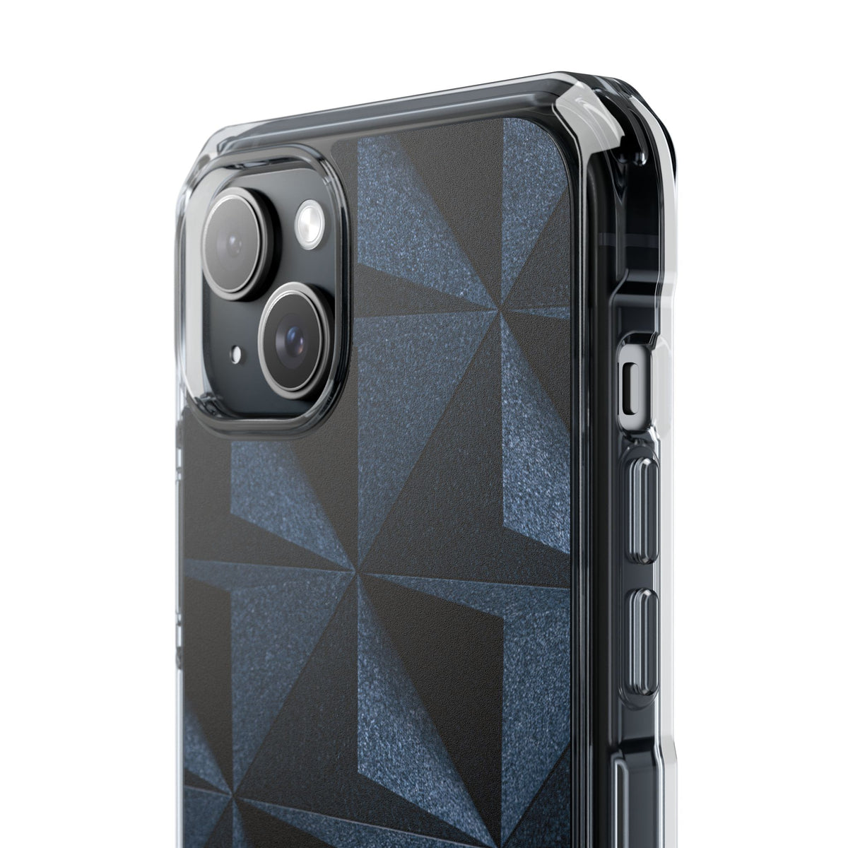 Blue Impact MagSafe Phone Case for iPhone - Indigo Basalt Facets