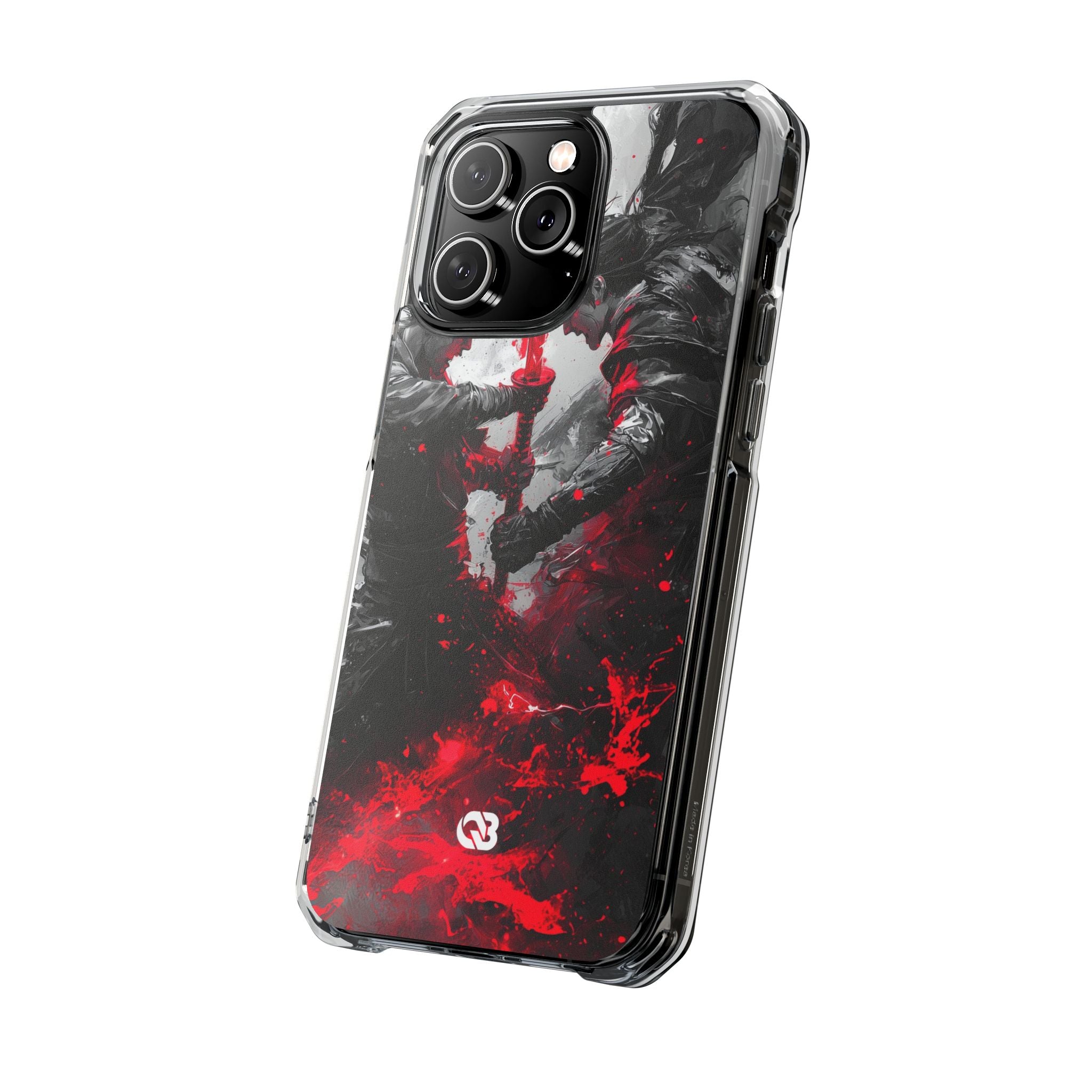 Shattered Crimson Duel · Impact Hoesje voor iPhone · Magsafe