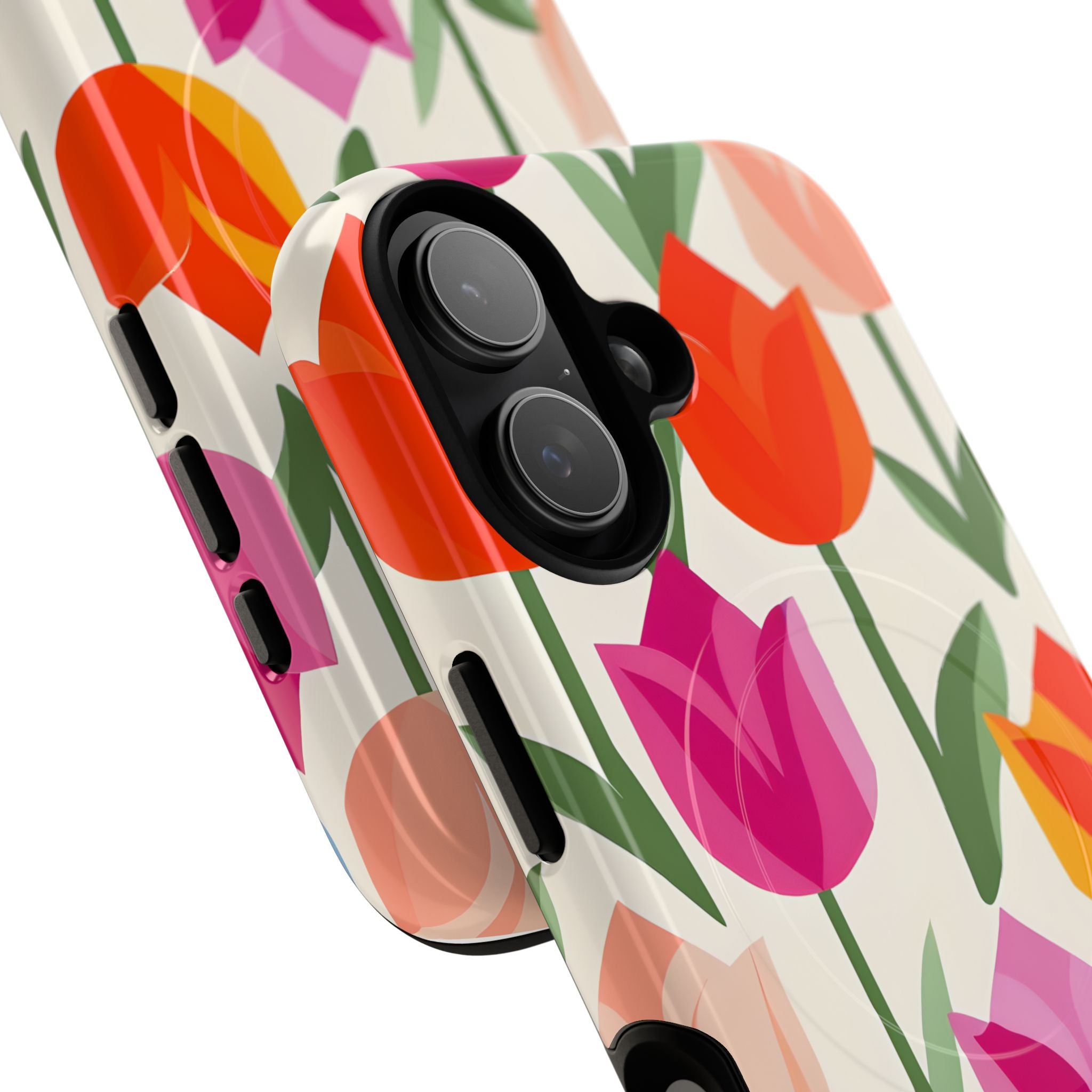 Vibrant Petal Grid · Tough+ Handyhülle für iPhone · Magsafe