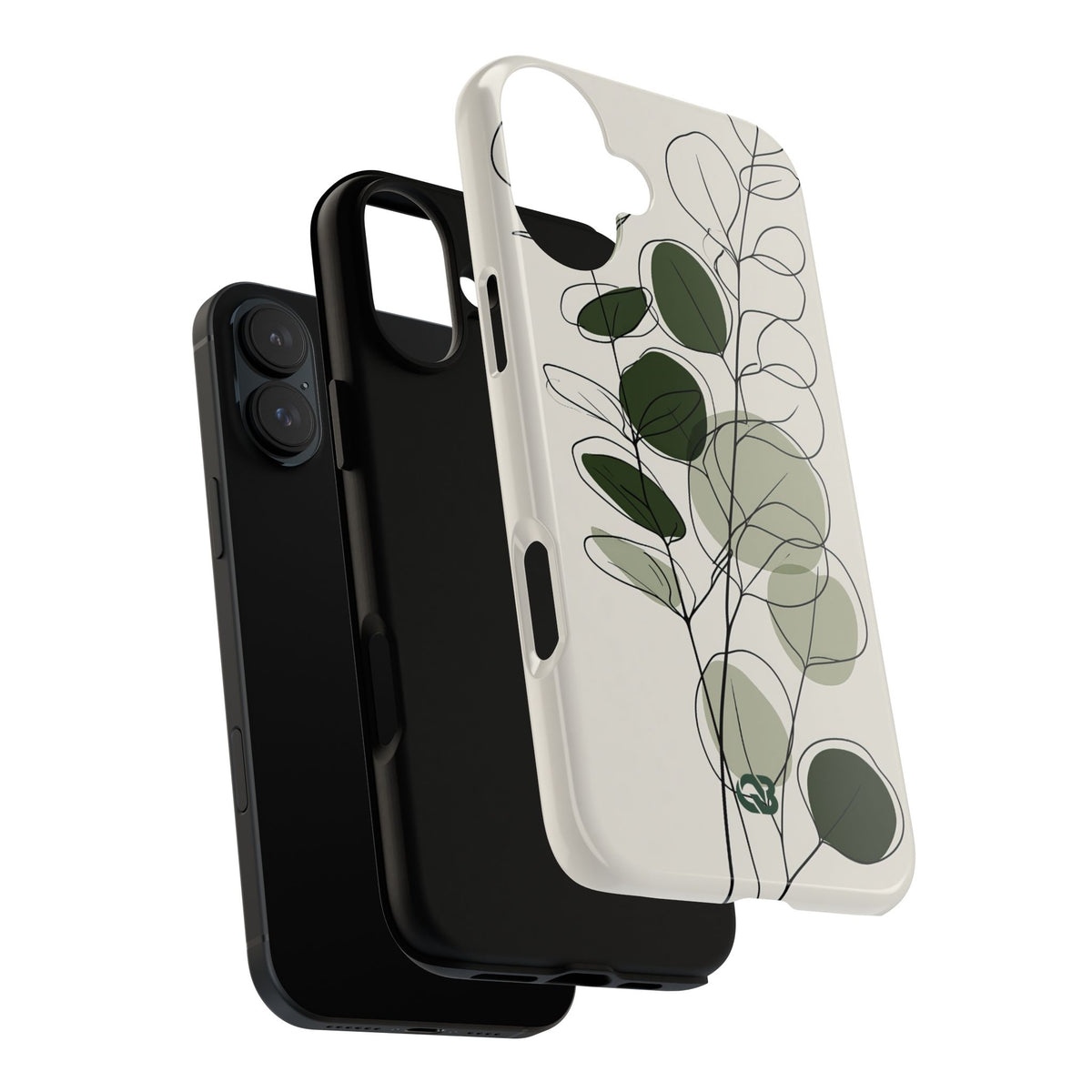Eucalyptus Foliage Study · Tough Phone Case for iPhone · Green
