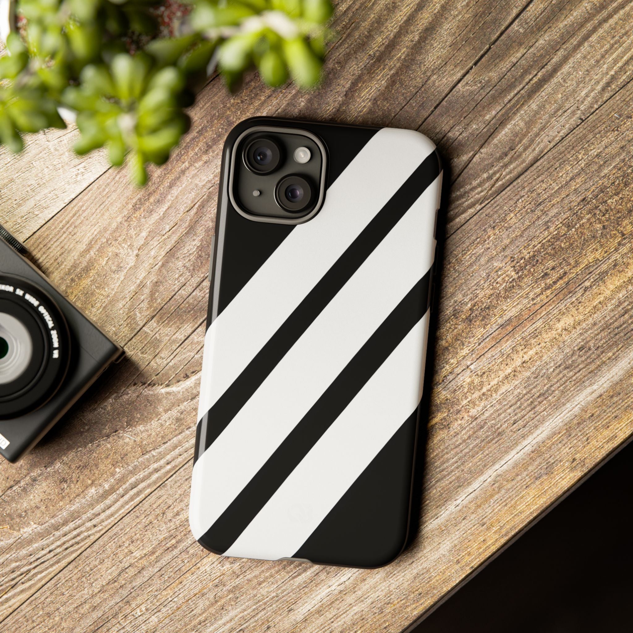 Obsidian White Bars · Tough Telefoncover for iPhone