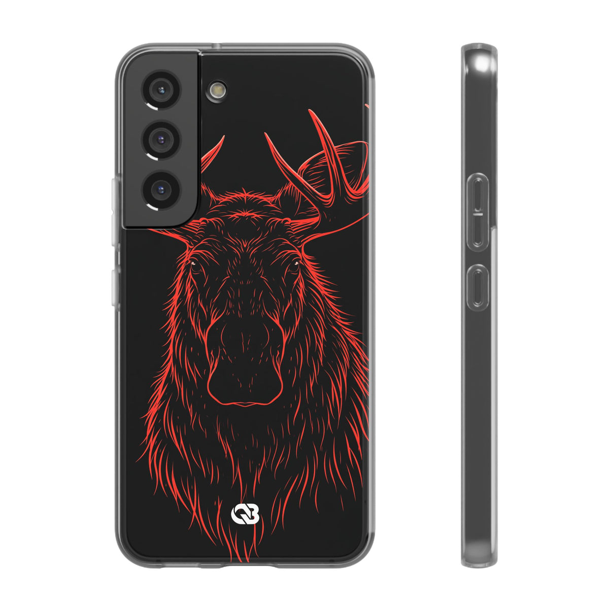 Crimson Horizon Moose · Lite Phone Case for Samsung · Black