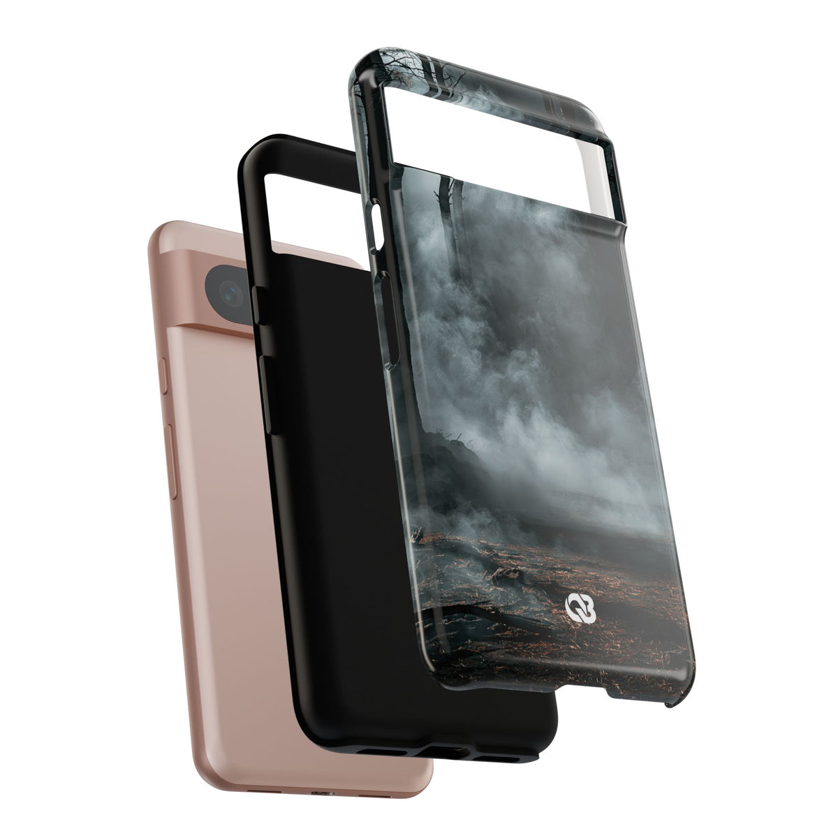 Shadowed Pine Mist · Tough Phone Case for Pixel · Black