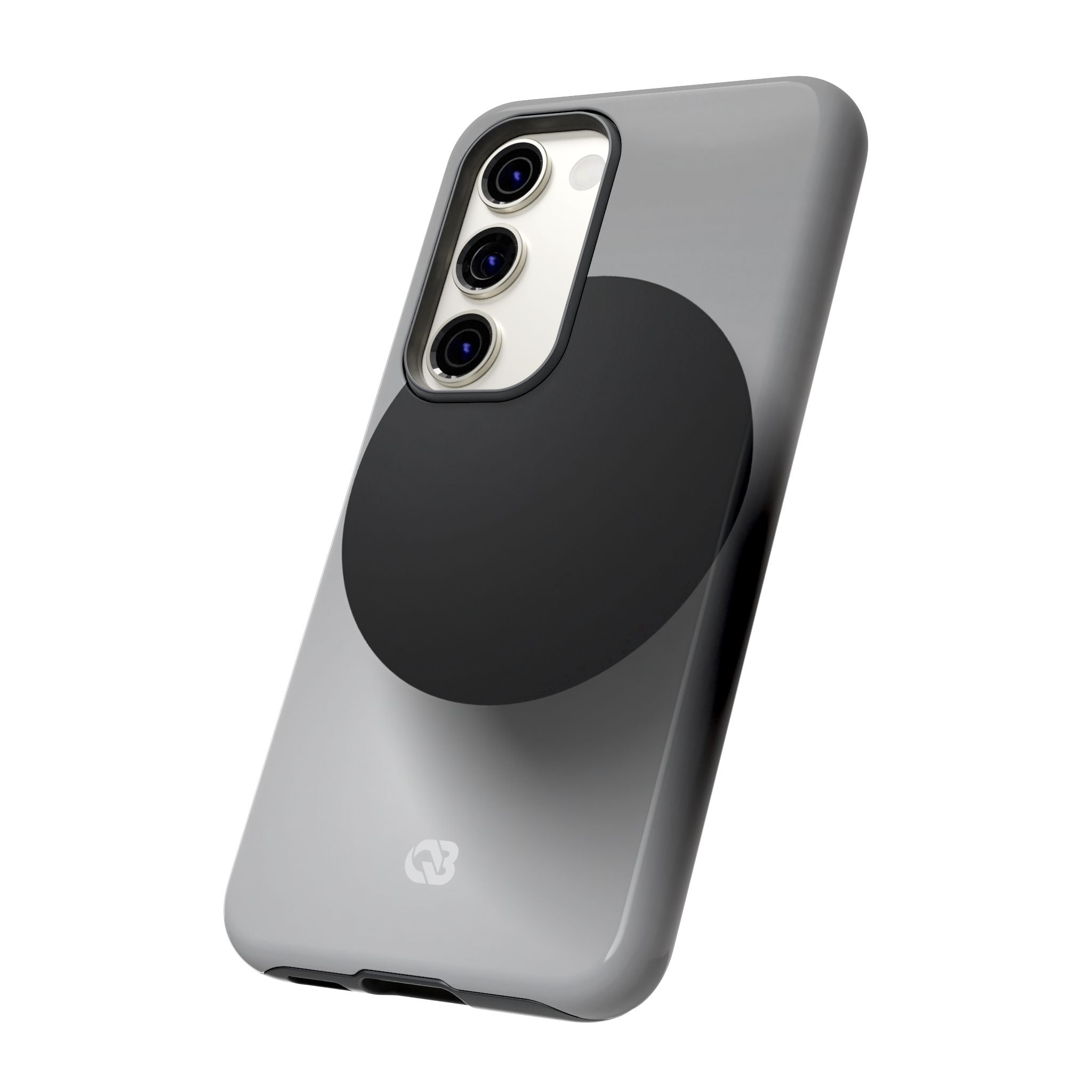 Grey Tough Phone Case for Samsung - Matte Onyx Sphere