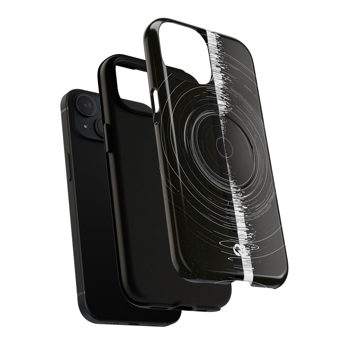 Black Tough 2.0 Magsafe Phone Case for iPhone - Obsidian Orbital Signal