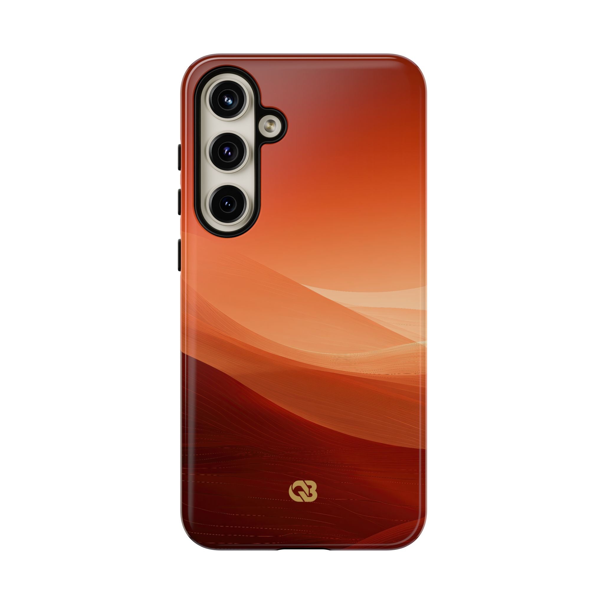 Orange Tough Phone Case for Samsung - Crimson Dune Gradient