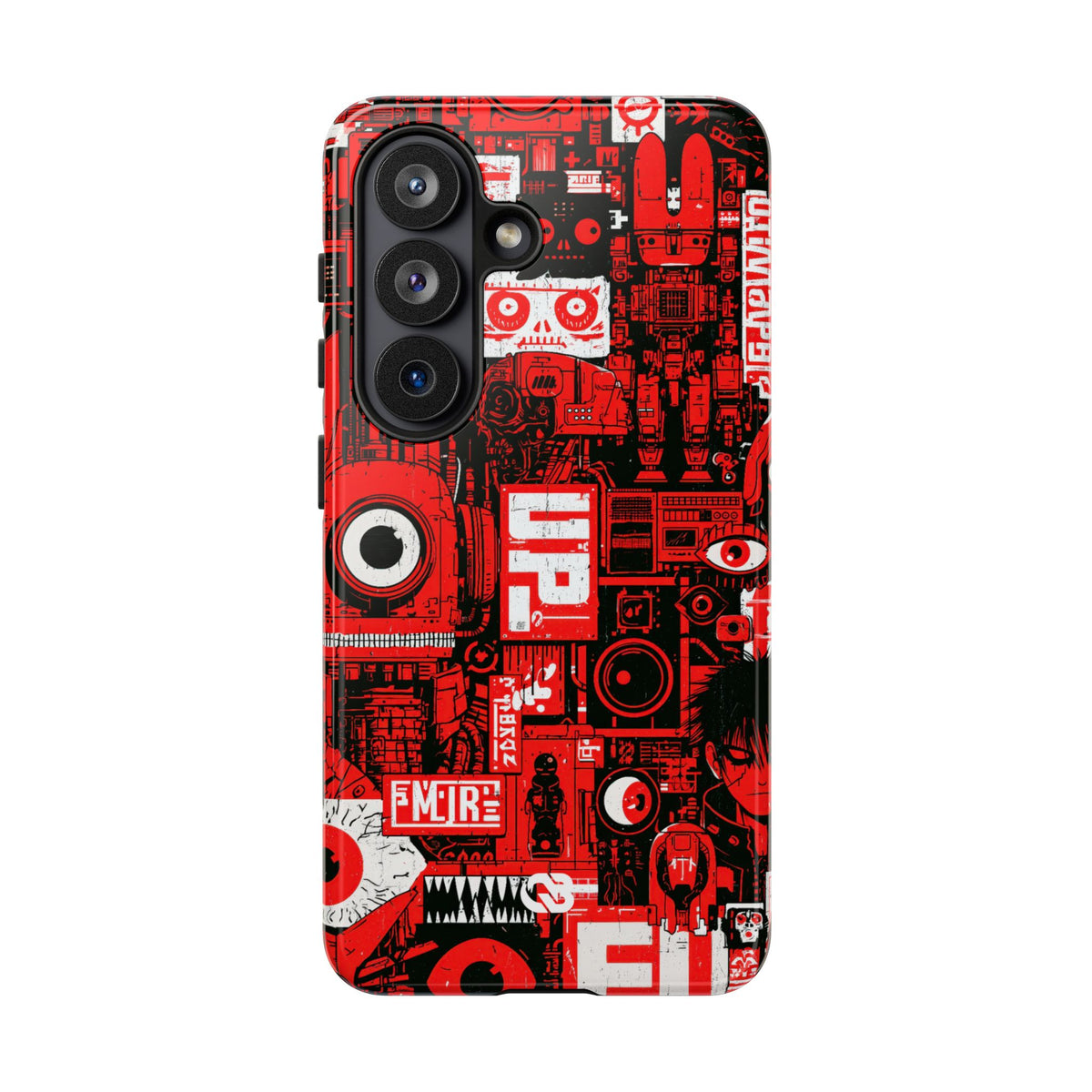 Neo Mecha Collage · Tough Phone Case for Samsung · Red