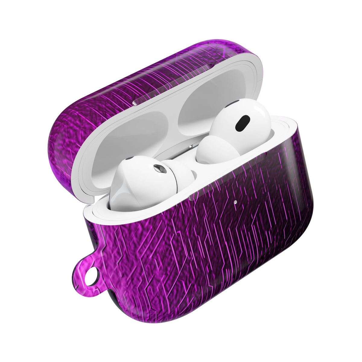 Violet Cyber Circuit · Hard Case for AirPods & AirPods Pro · Purple
