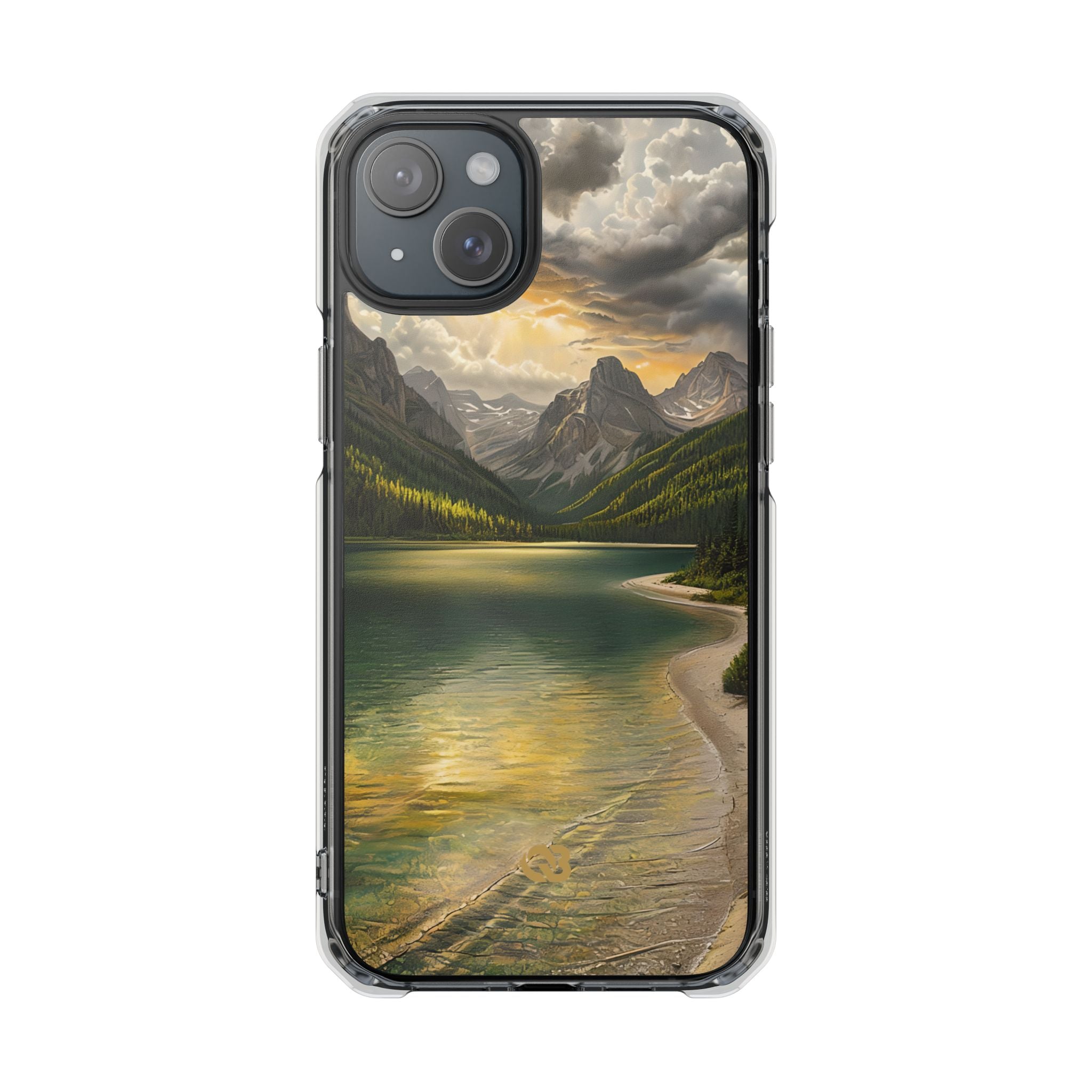 Gilded Mountain Lake · Coque de téléphone Impact pour iPhone · MagSafe