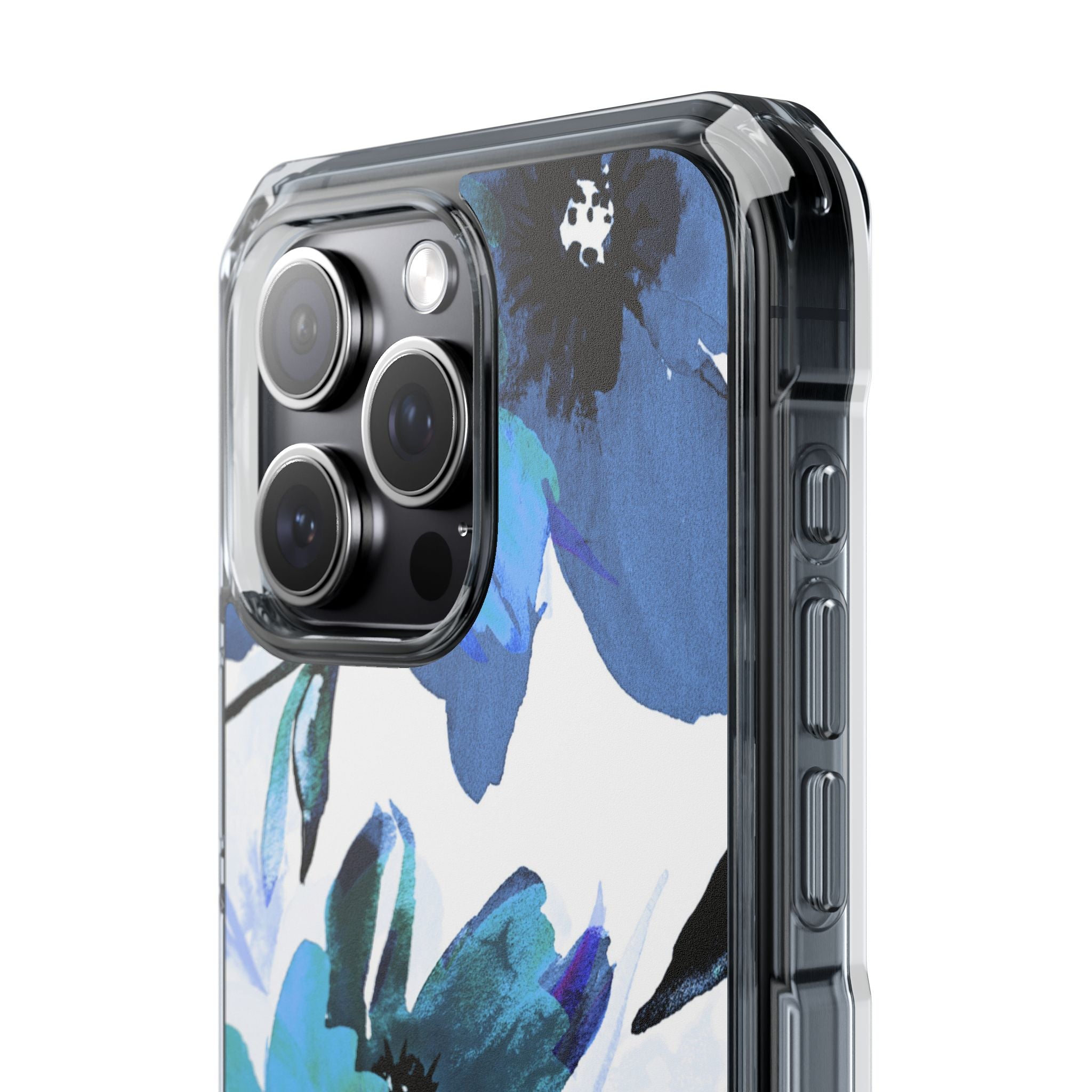 Blue Blossom Radiance iPhone 15 Pro Max Case - Impact