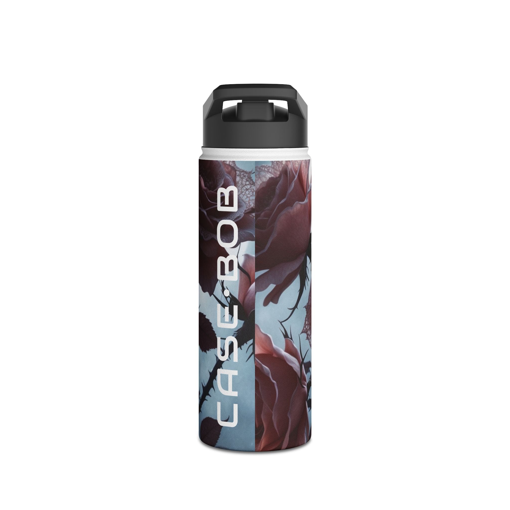 Lace Rose Moonlight - Stainless Steel Water Bottle