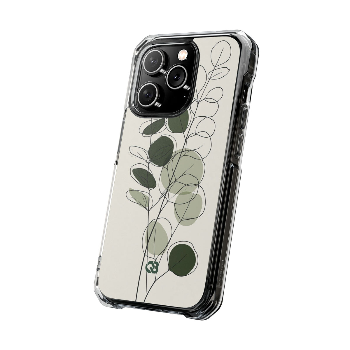 Eucalyptus Foliage Study · Clear Impact Magnetic Phone Case for iPhone · Green
