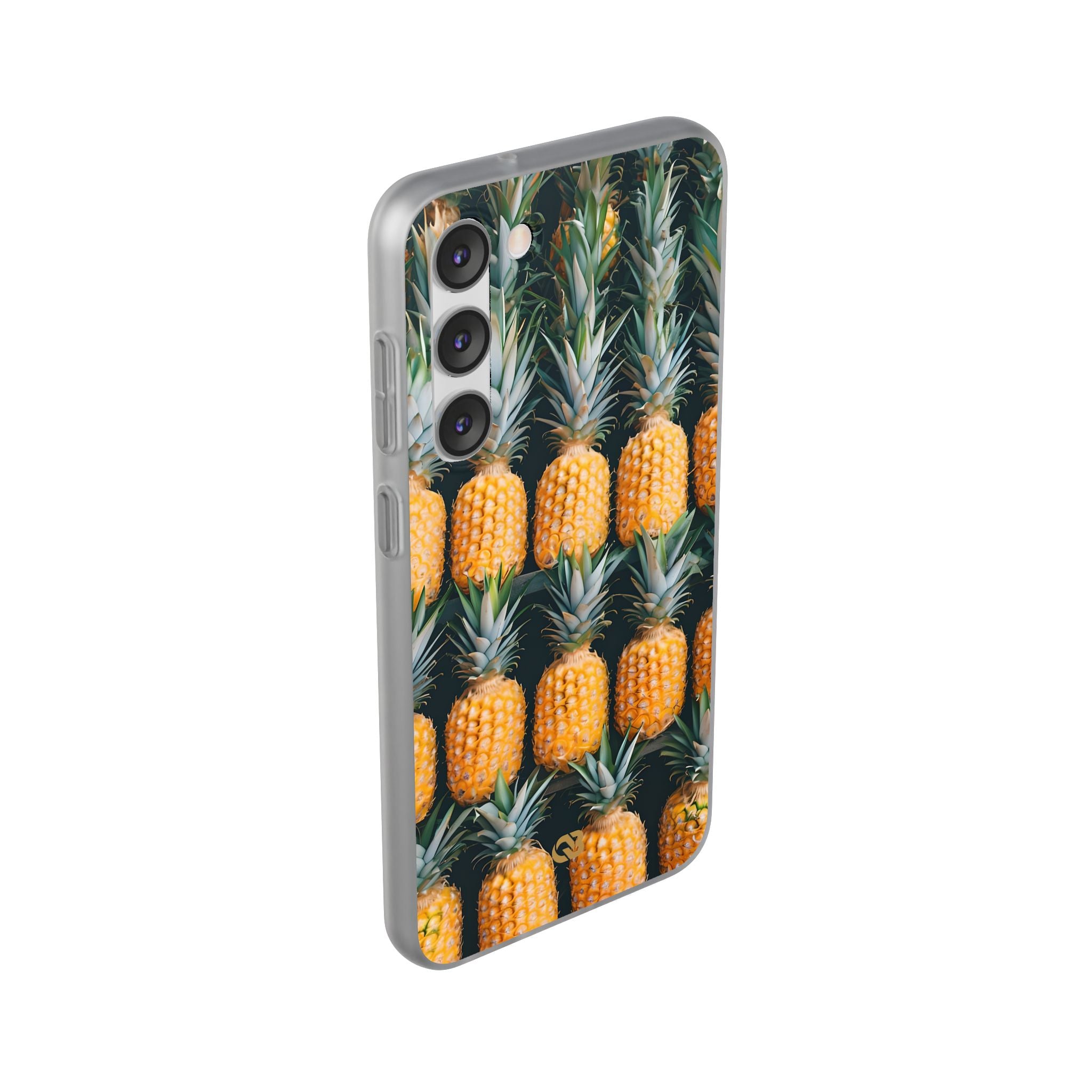Gilded Pineapple Rows · Soft Phone Case for Samsung