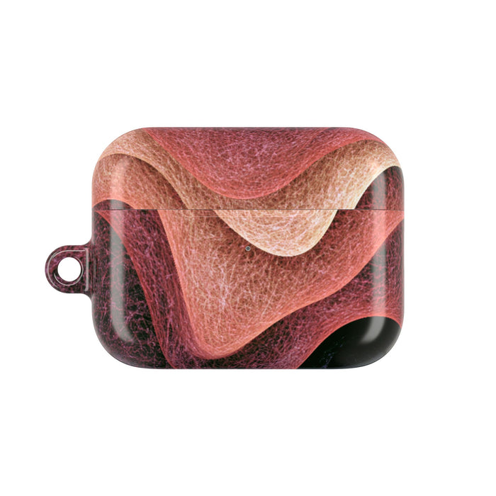 Rose Contour Waves · Hard Case for AirPods & AirPods Pro · Pink