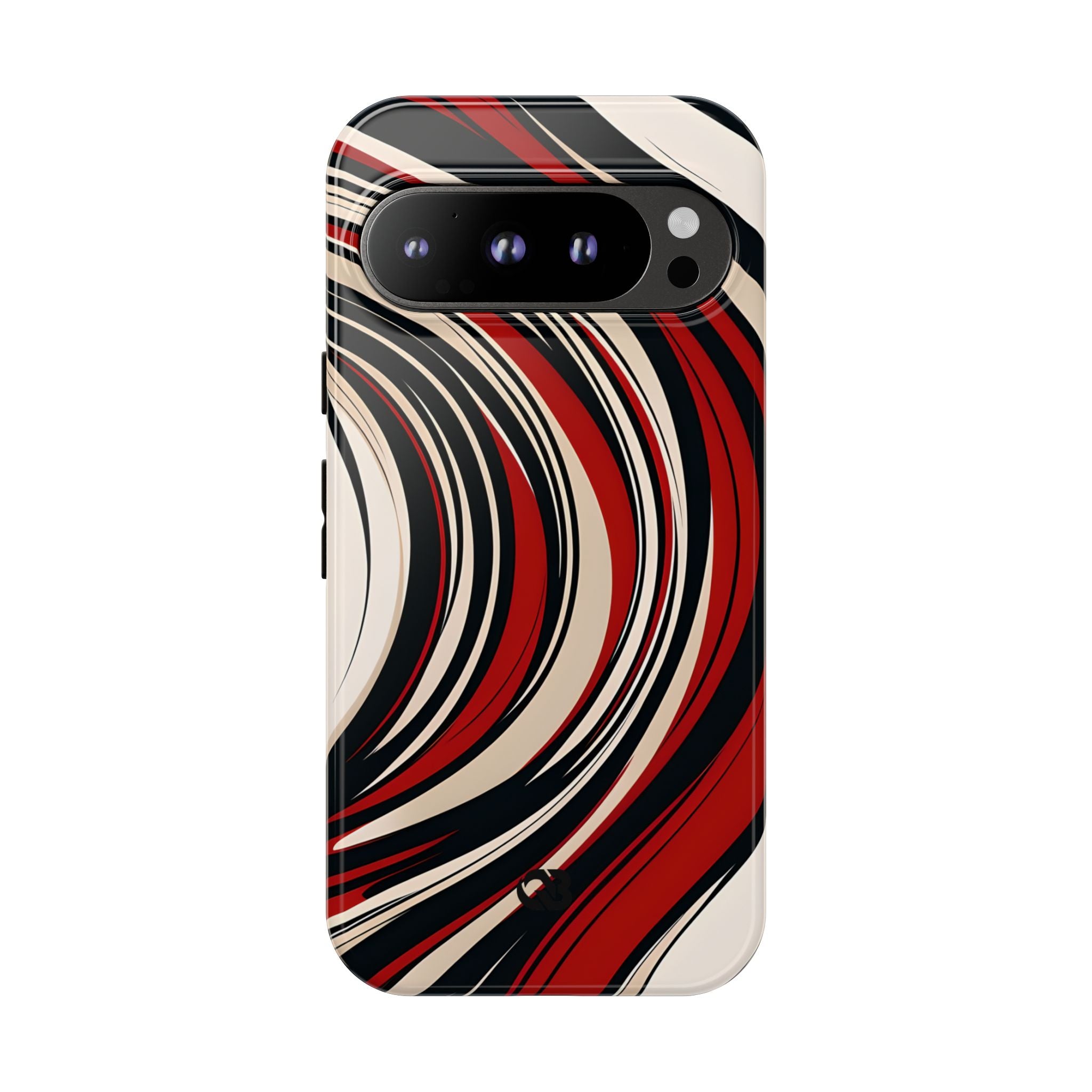 Crimson Flow Waves · Tough Coque de téléphone pour Google Pixel