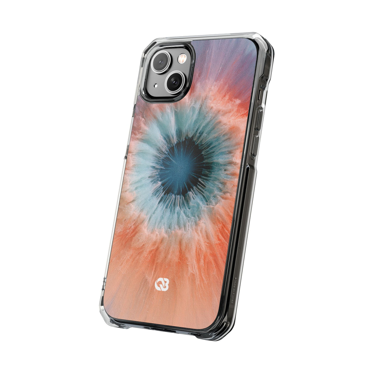 Radiant Aura Core · Clear Impact Magnetic Phone Case for iPhone · Orange