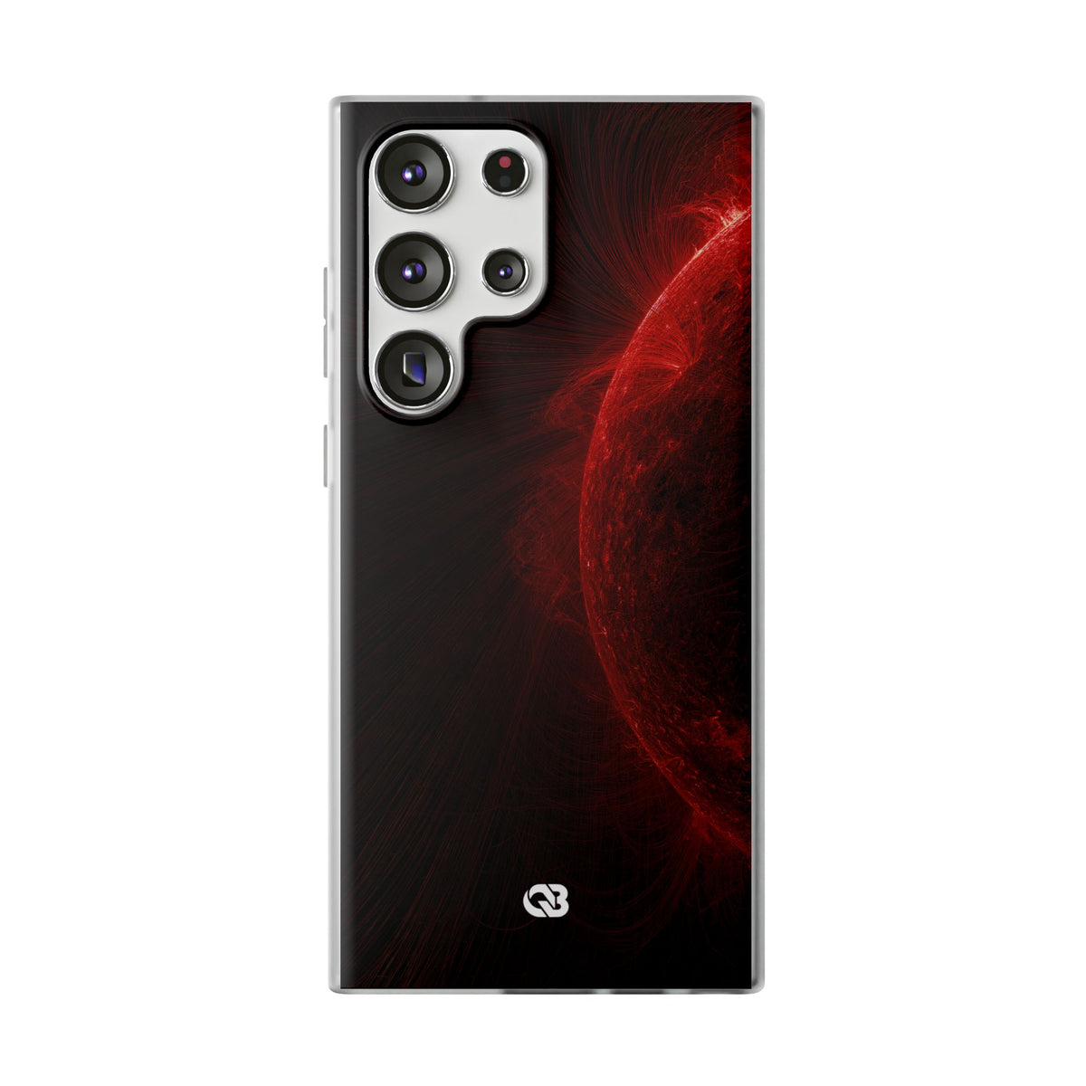 Red Lite Phone Case for Samsung - Solar Crimson Flare