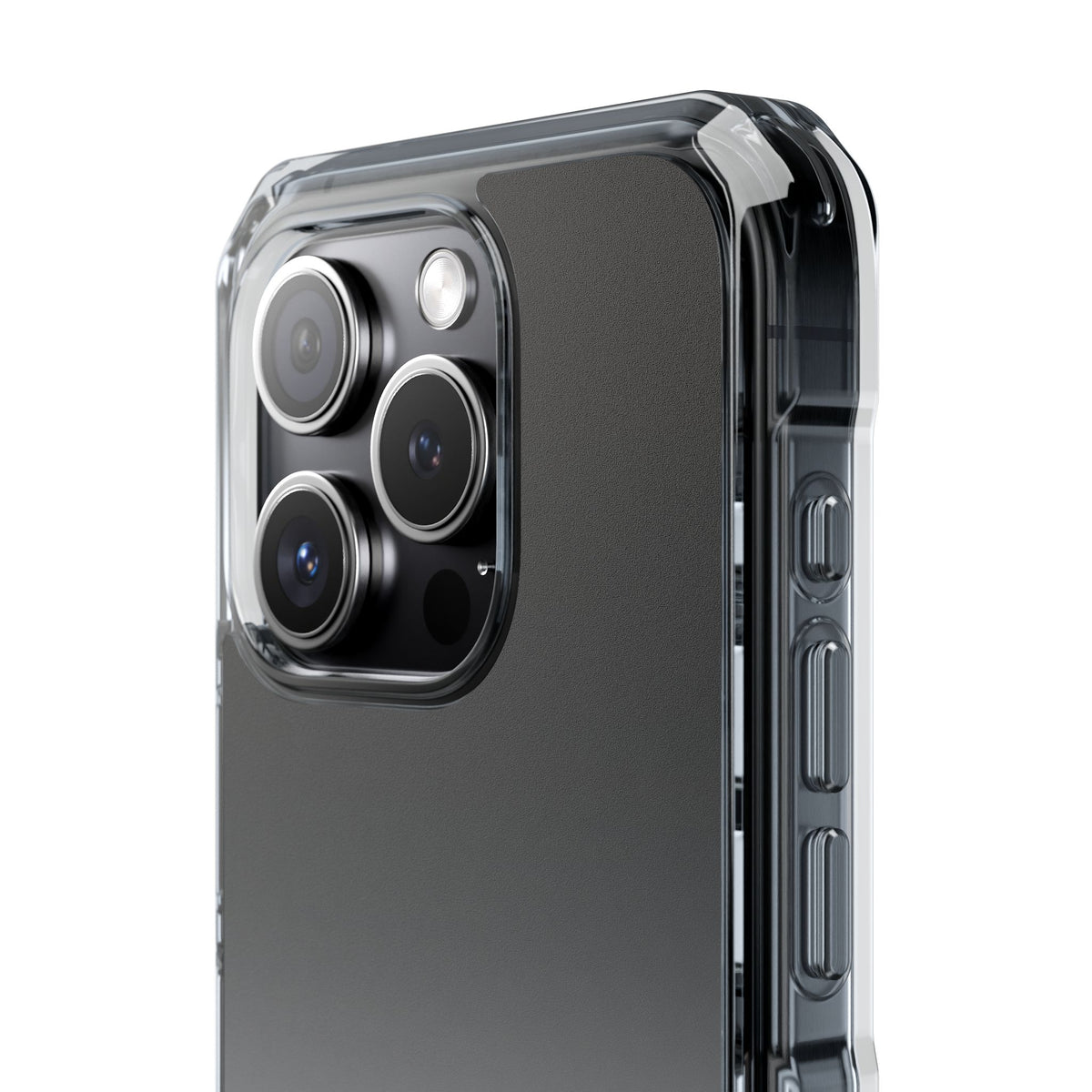 Noir Ombre Fade · Clear Impact Magnetic Phone Case for iPhone · Black