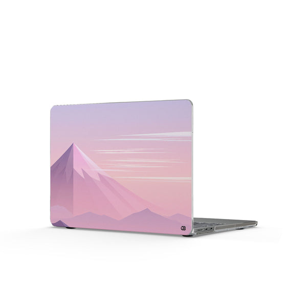Alpine Twilight · Clear Hard Case for MacBook · Pink