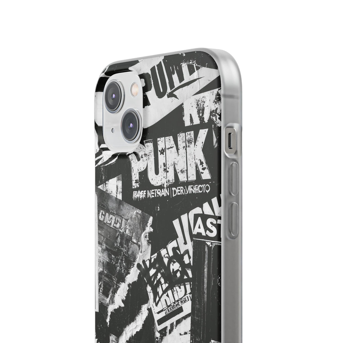 Underground Punk Collage · Lite Phone Case for iPhone · Black