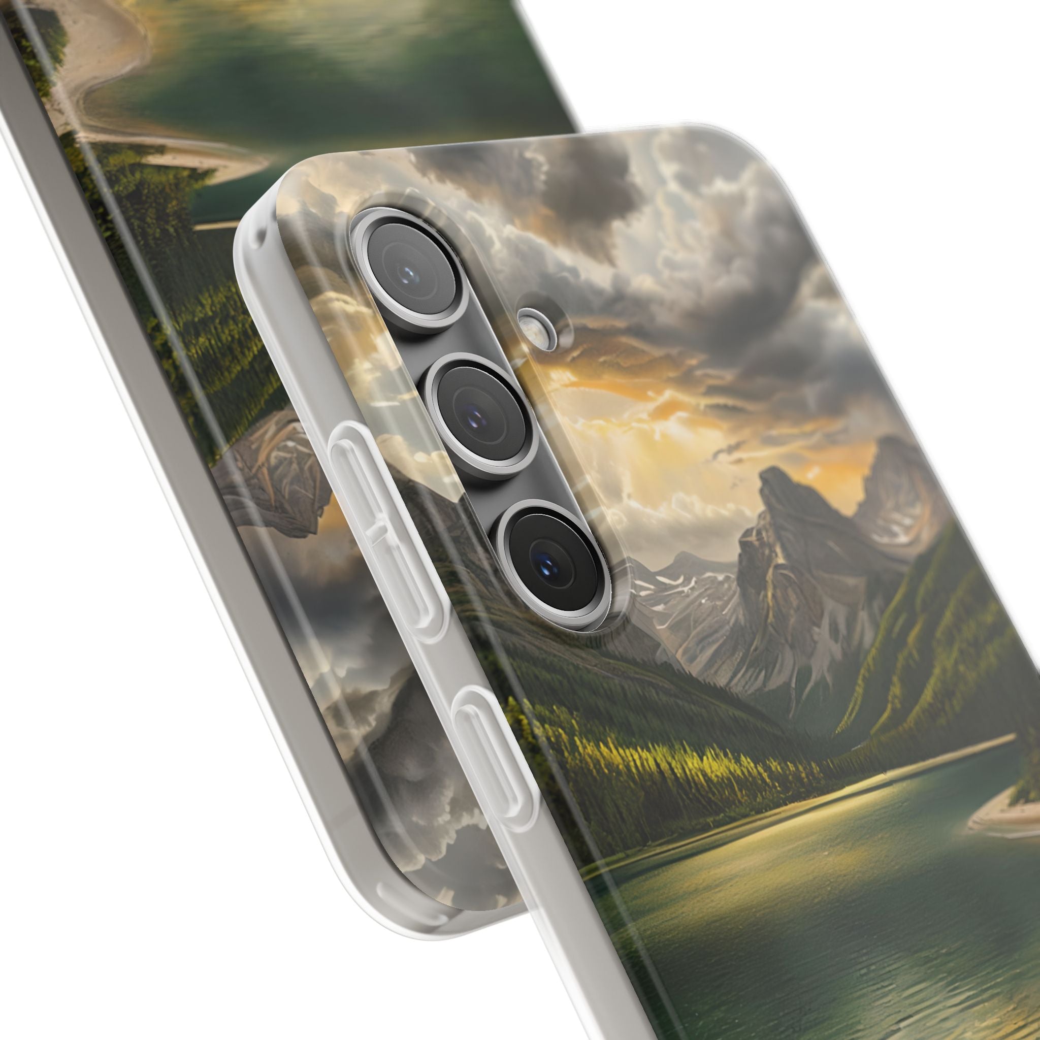 Gilded Mountain Lake · Soft Handyhülle für Samsung