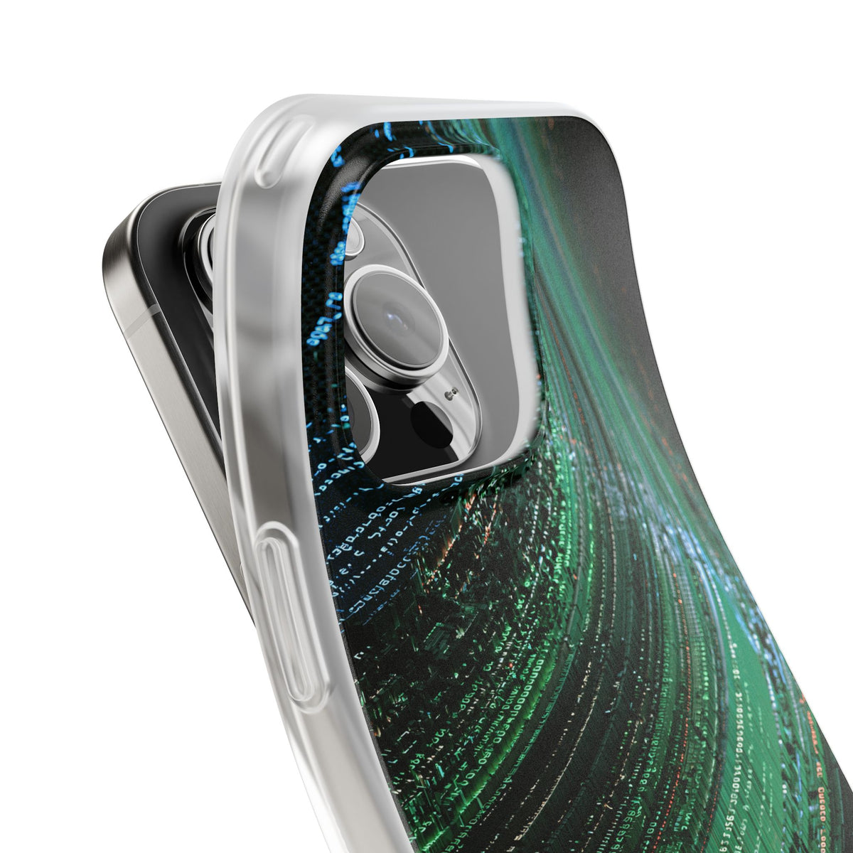 Orbital Data Stream · Lite Phone Case for iPhone · Green