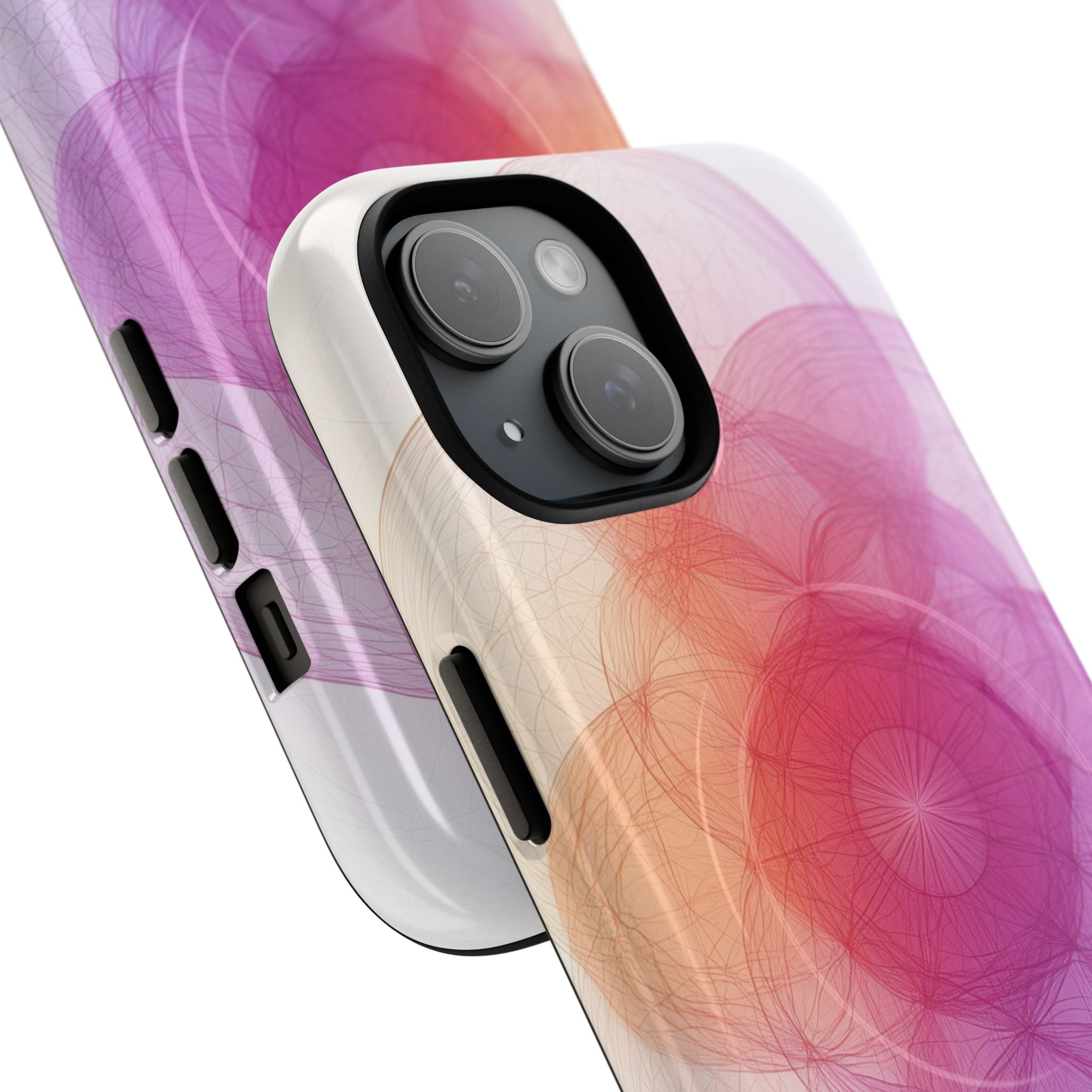 Blomsterrig Glans iPhone 15 Cover - Tough+