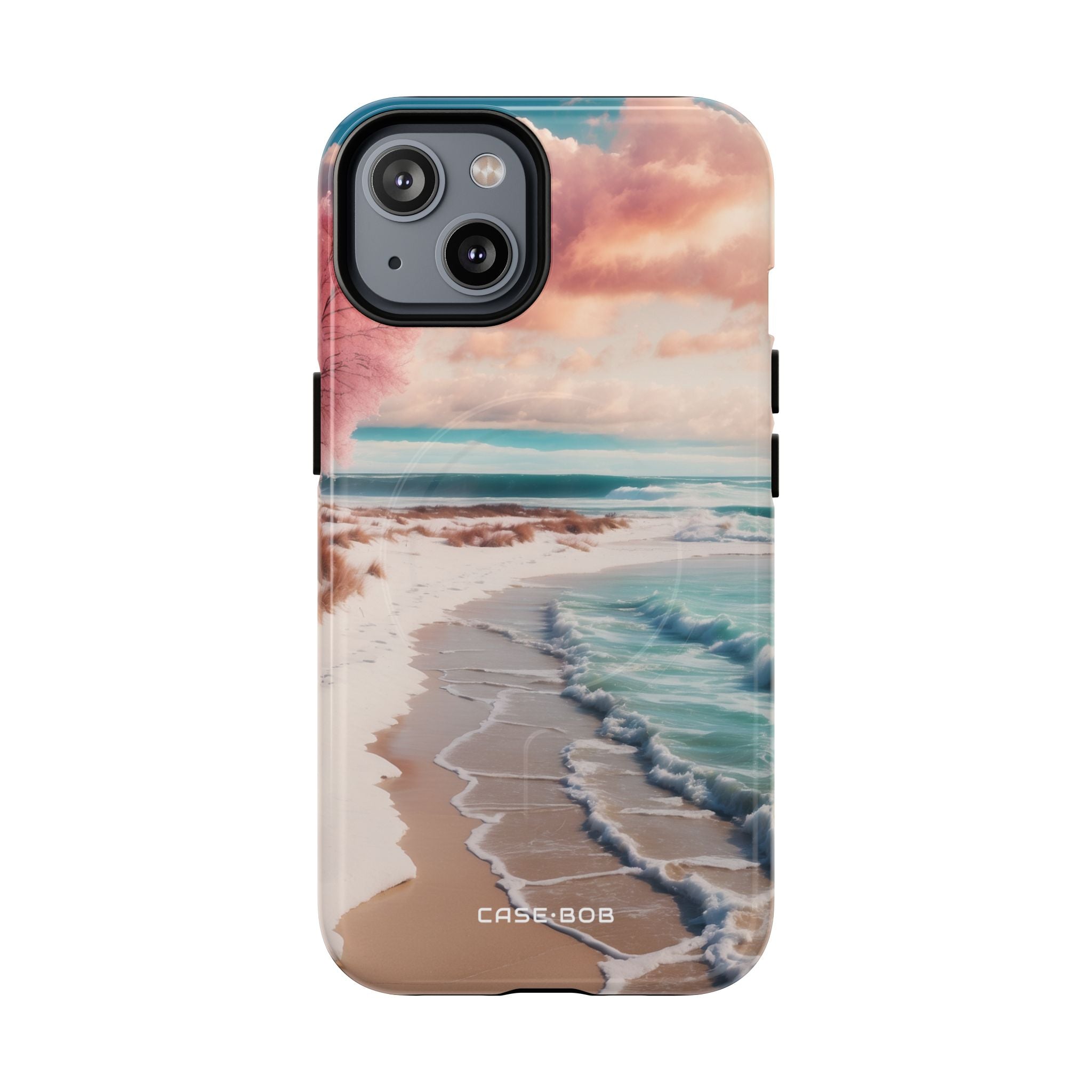 Pink Tree Breeze iPhone 14 Skal - Tough+