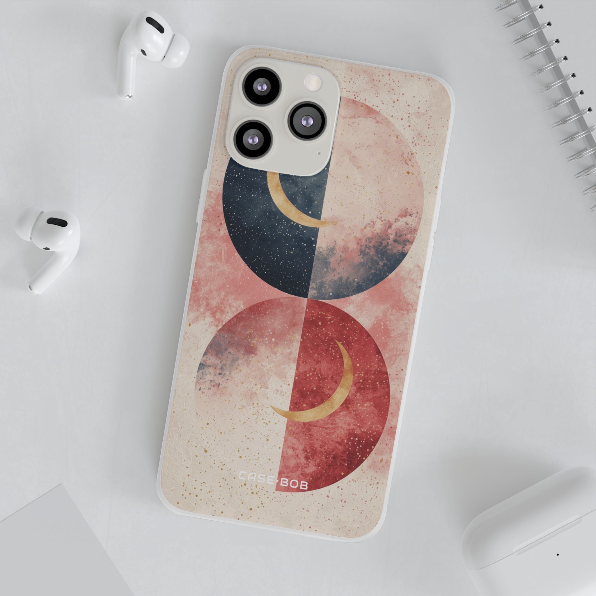 Golden Crescent Circles iPhone 13 Pro Max - Soft