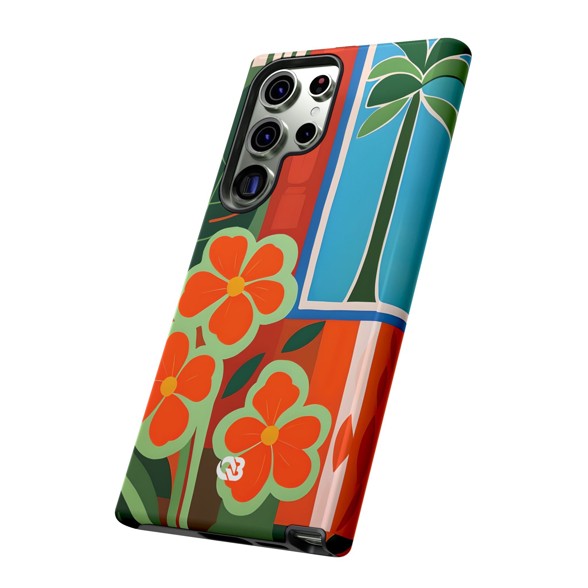 Vivid Jungle Collage · Tough Coque de téléphone pour Samsung