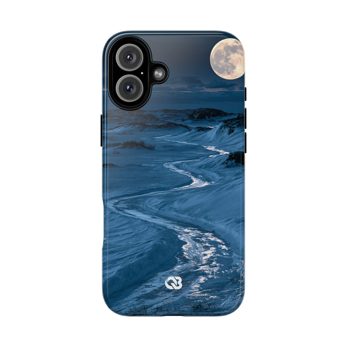Arctic Moon Drift · Tough Phone Case for iPhone · Blue