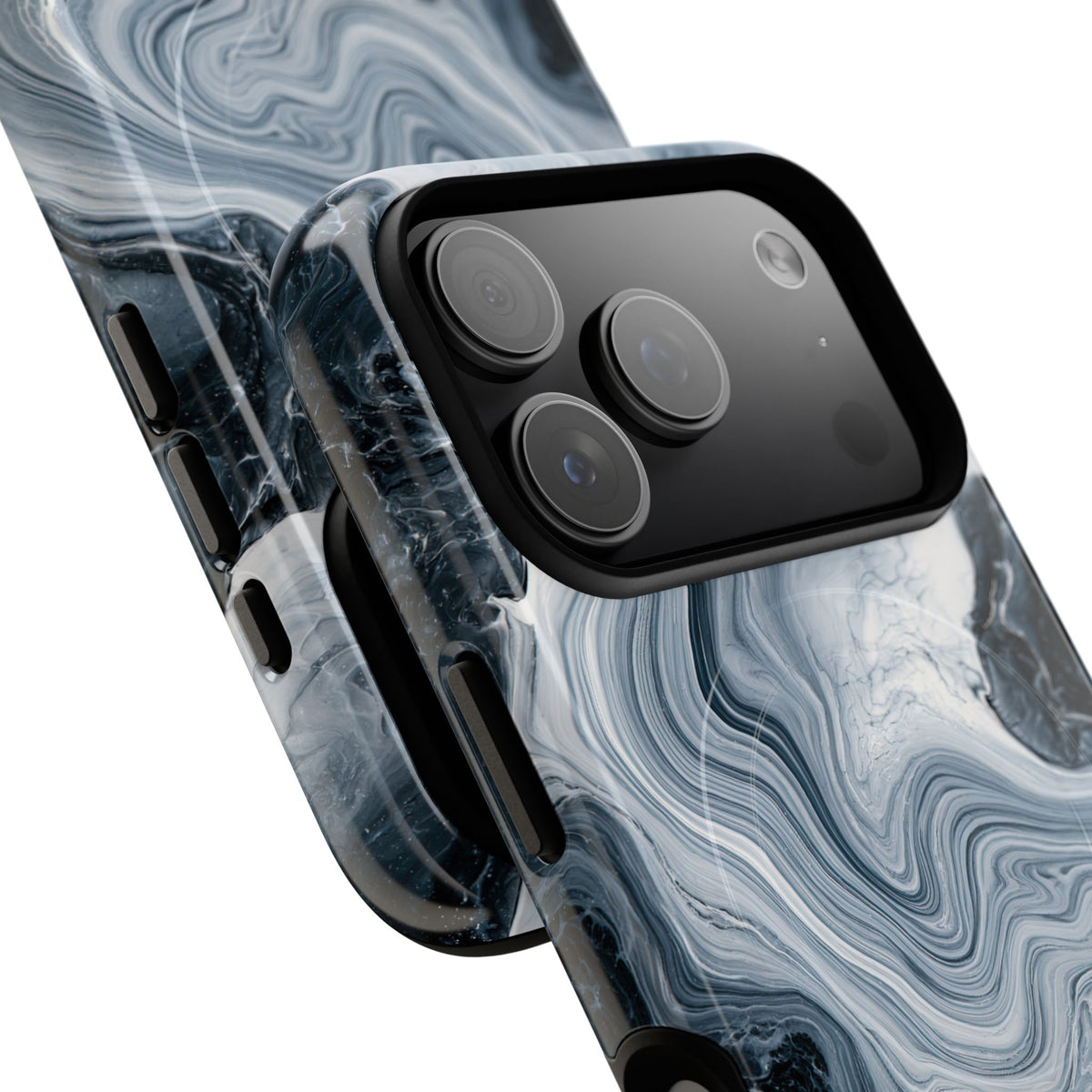 Suminagashi Ink Flow · Tough 2.0 Magnetic Phone Case for iPhone · Grey