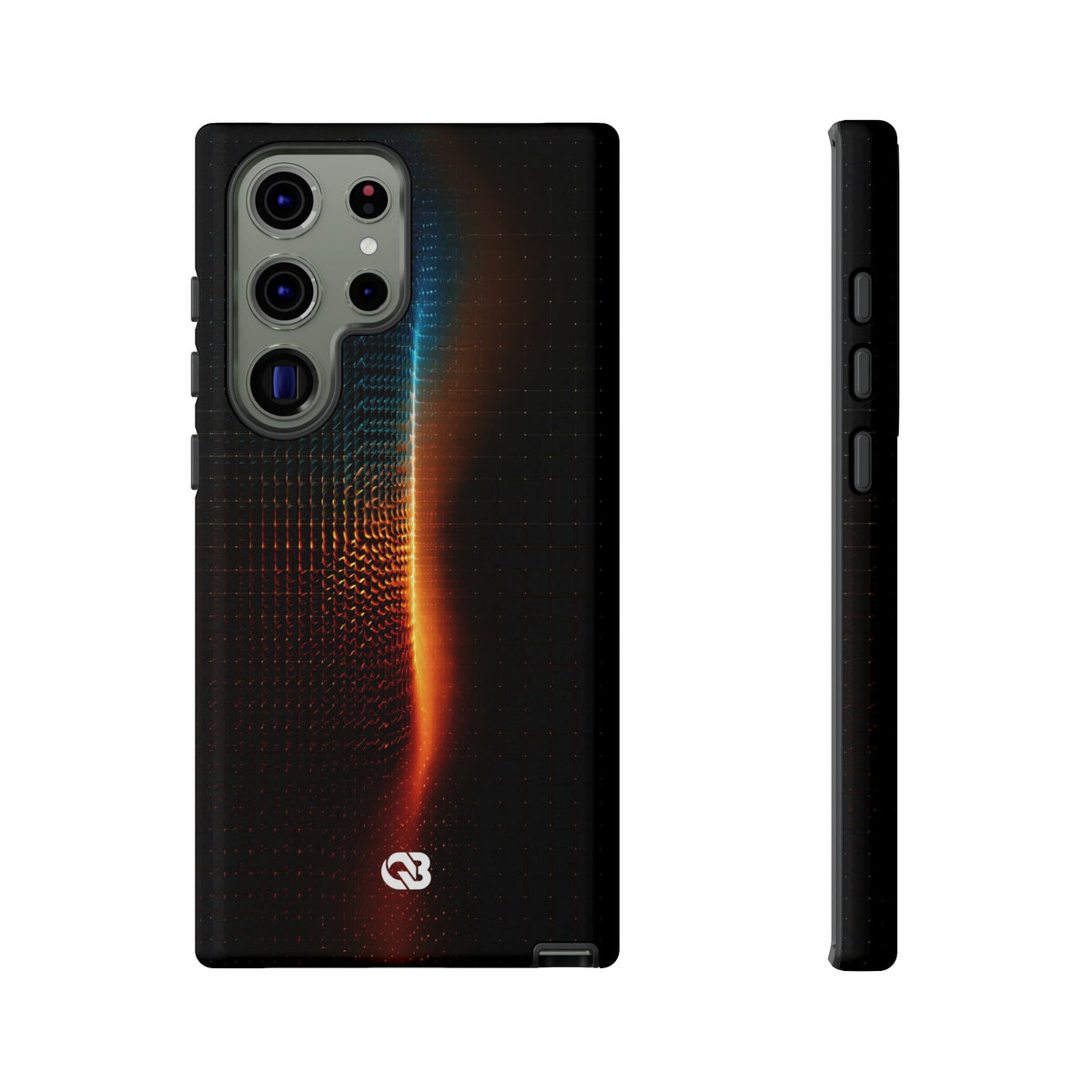 Luminous Refraction Grid · Tough Phone Case for Samsung · Black