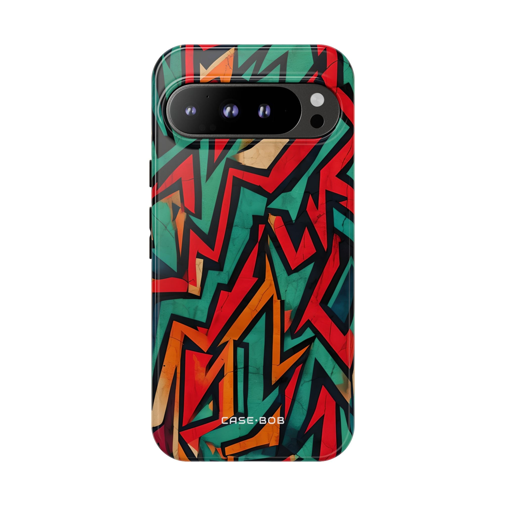 Crimson Zickzack Google Pixel 9 Pro XL Case - Tough