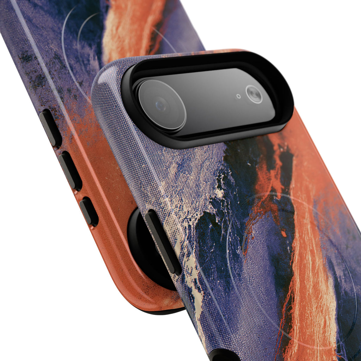 Solar Aura Drift · Tough 2.0 Magnetic Phone Case for iPhone · Orange