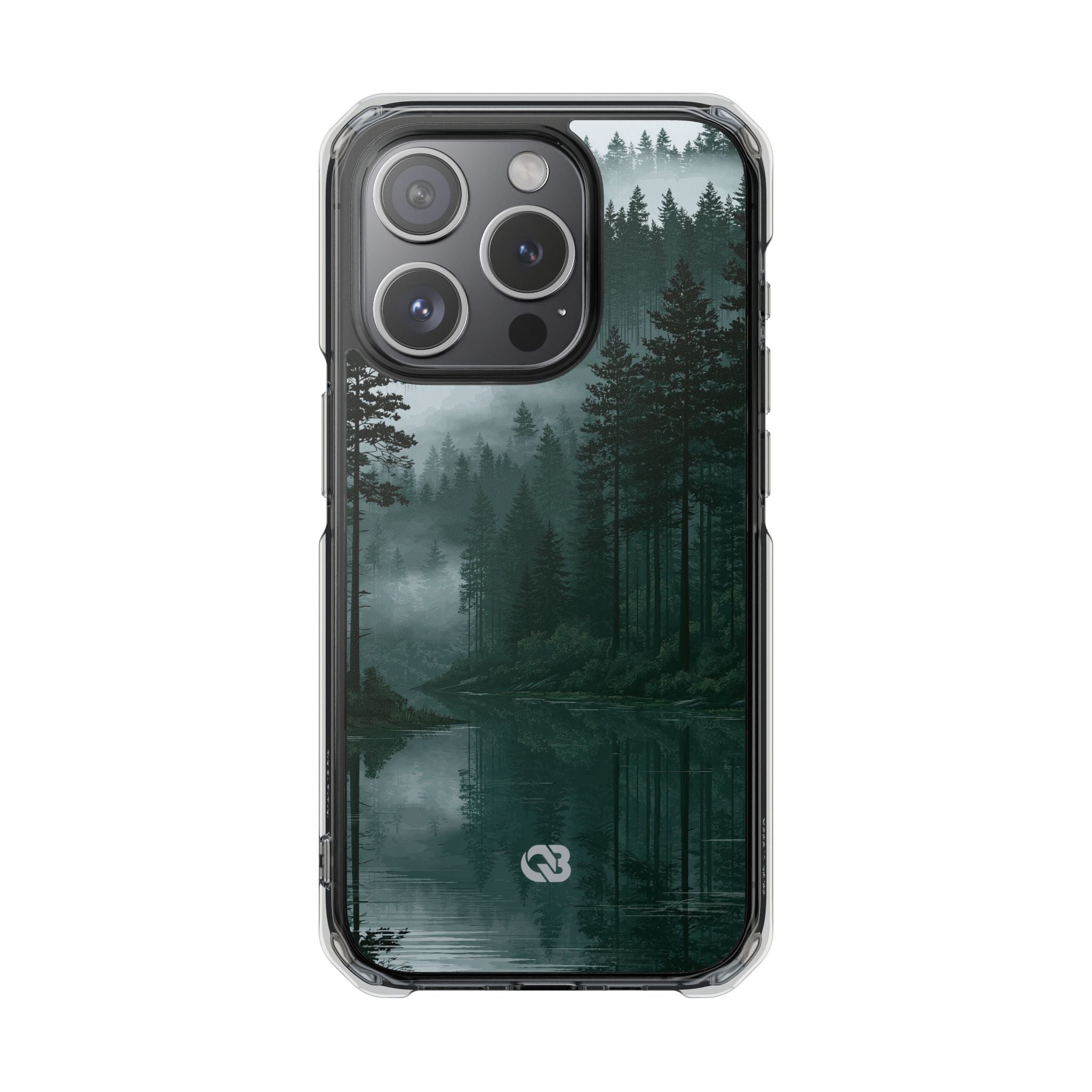 Green Impact MagSafe Phone Case for iPhone - Misty Evergreen Mirror