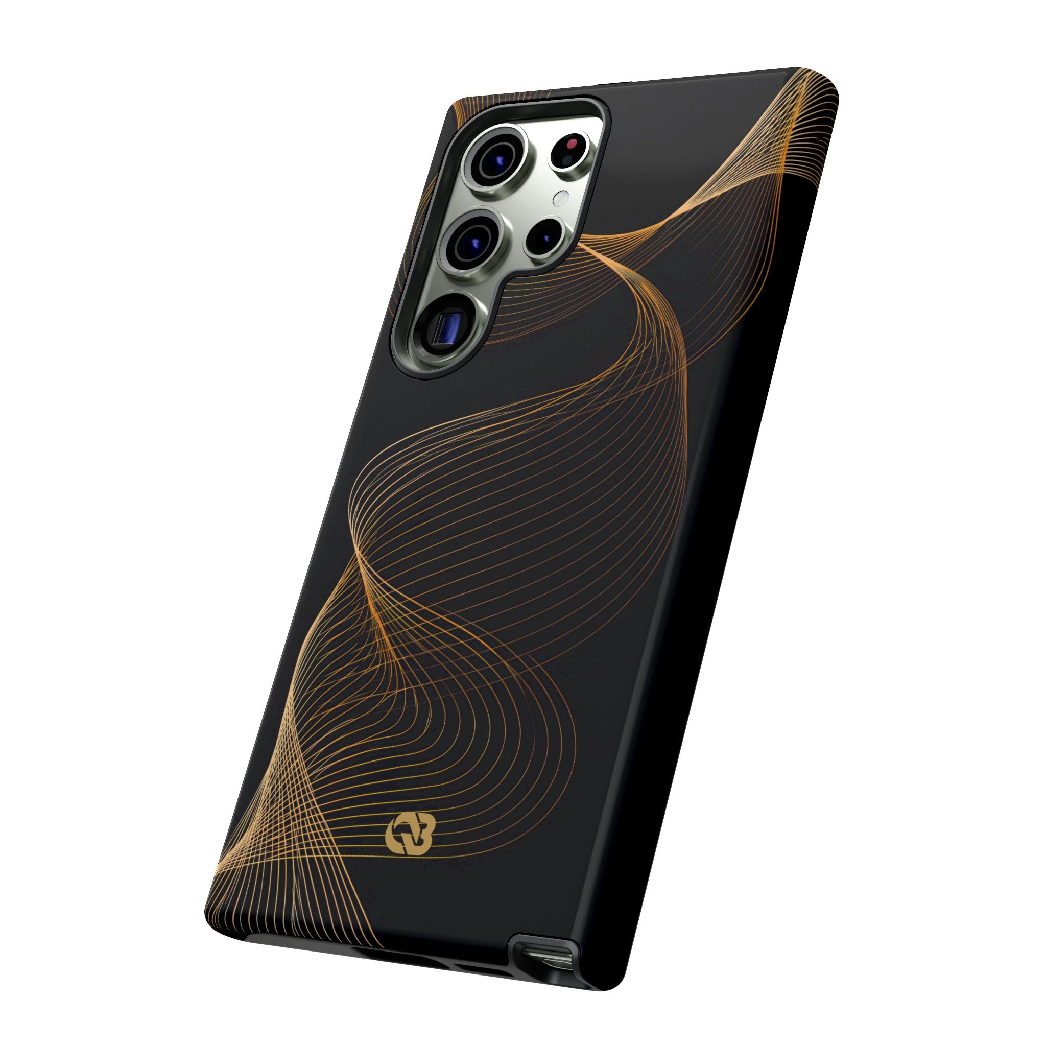 Gold Tough Phone Case for Samsung - Burnished Bronze Helix