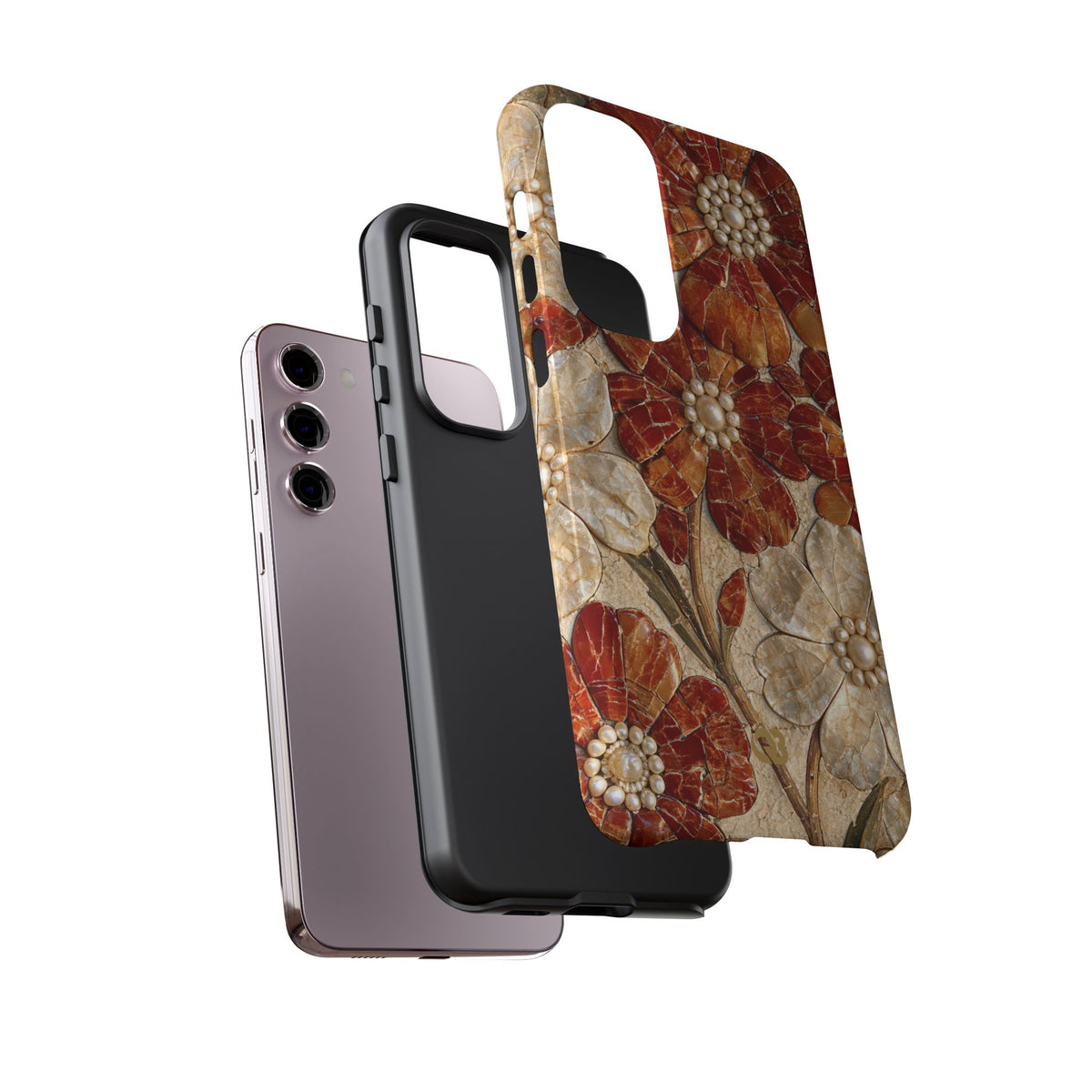 Carnelian Pearl Bloom · Tough Phone Case for Samsung · Orange
