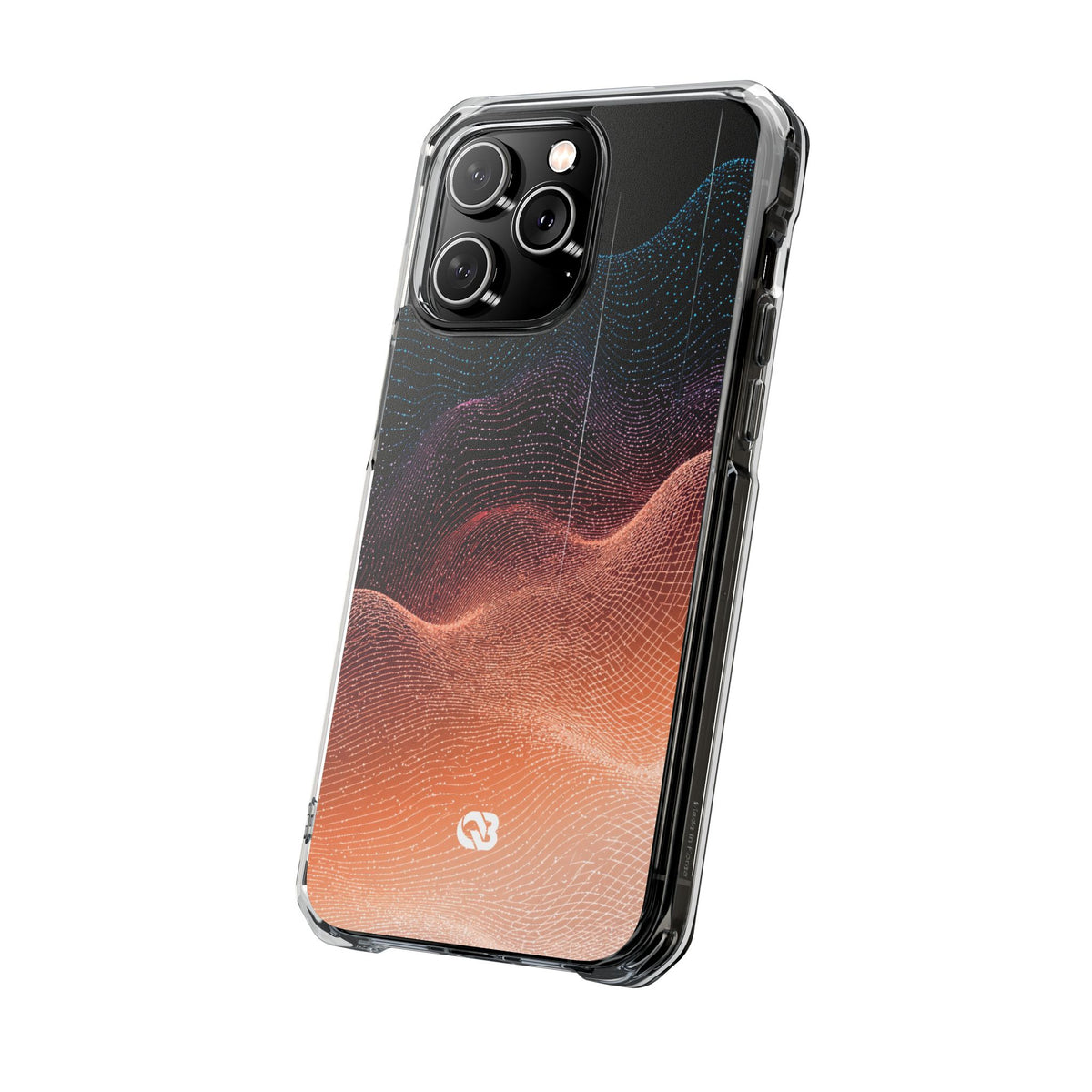 Spectral Elevation · Clear Impact Magnetic Phone Case for iPhone · Orange