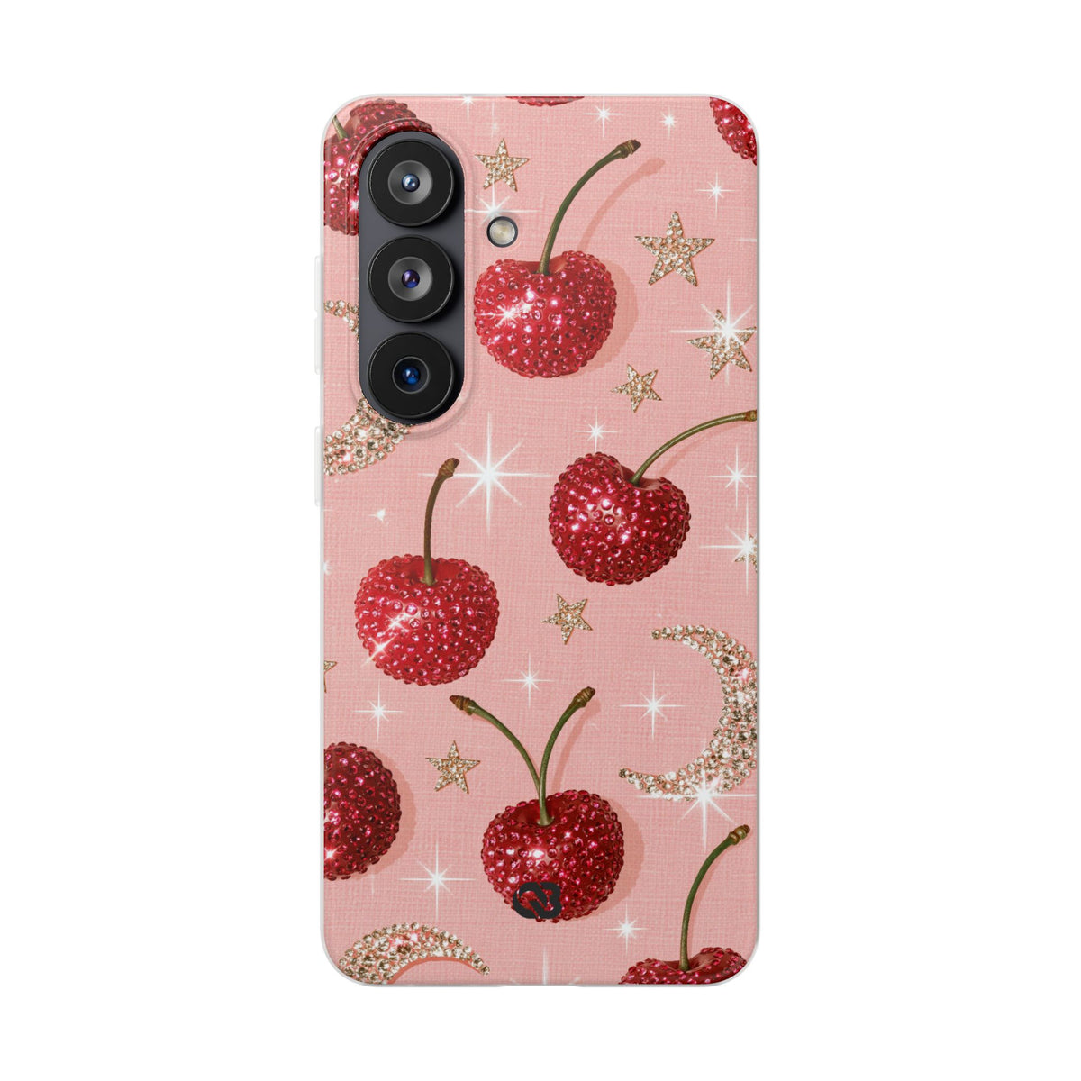 Bedazzled Ruby Cherries · Lite Phone Case for Samsung · Pink