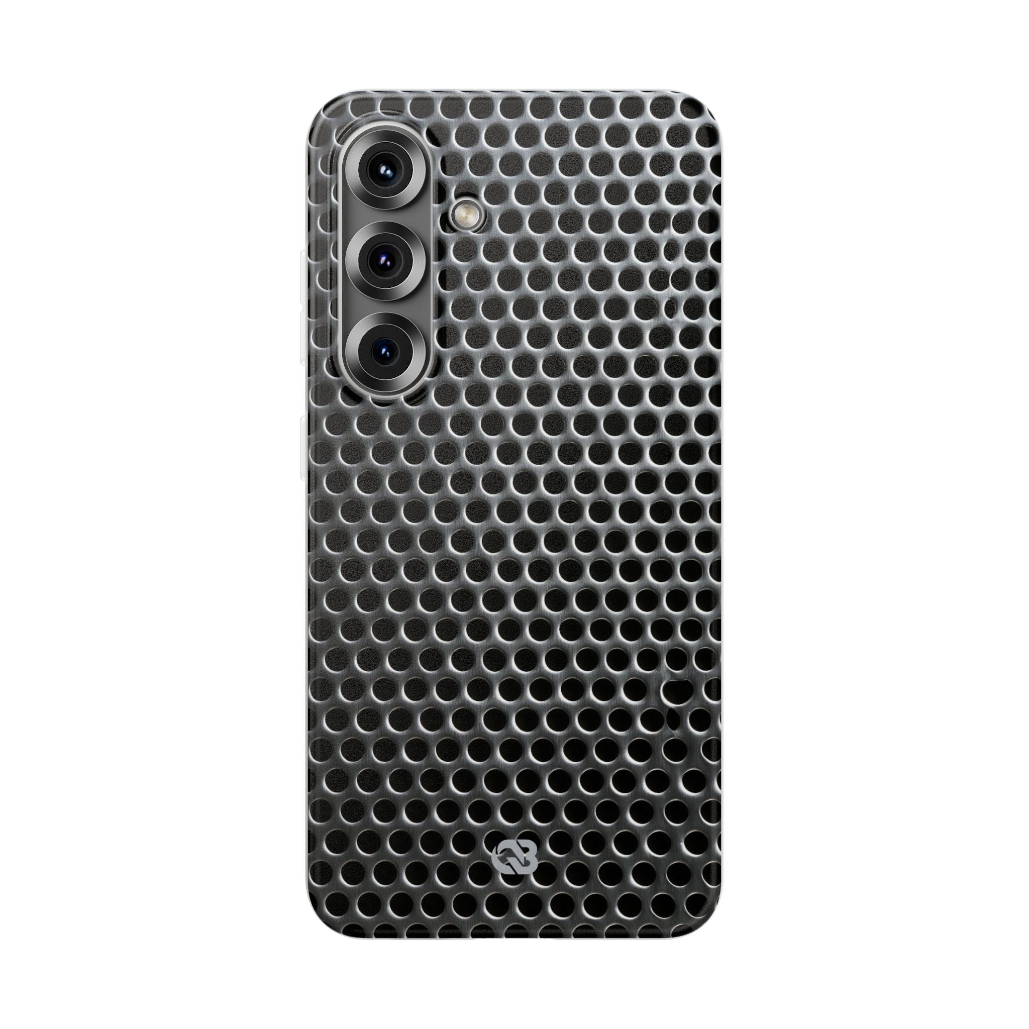 Silver Lite Phone Case for Samsung - Brutalist Steel Mesh