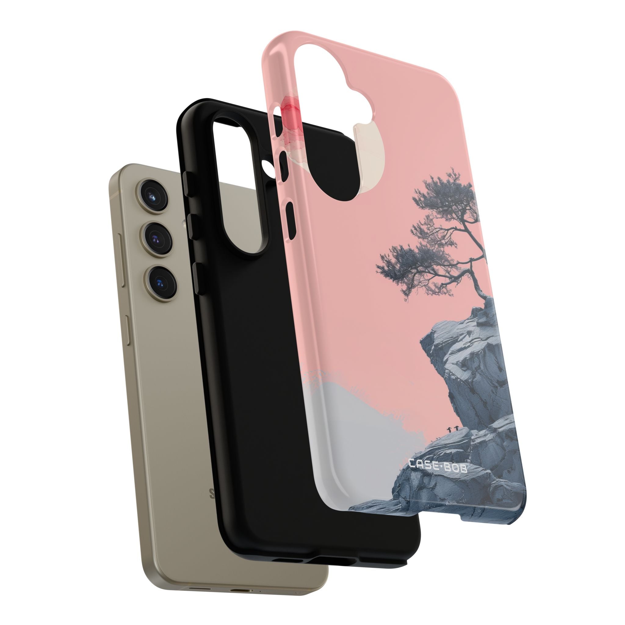 Crimson Moon Tree Samsung S24 - Kova suojakotelo