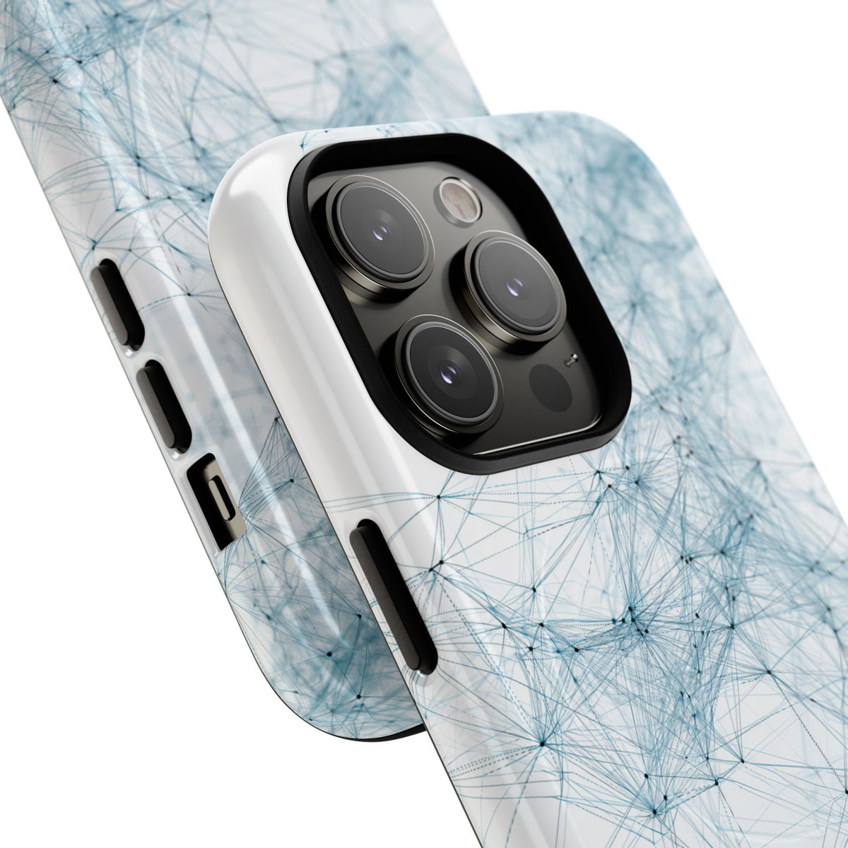 Neural Lattice · Tough 2.0 Magnetic Phone Case for iPhone · White