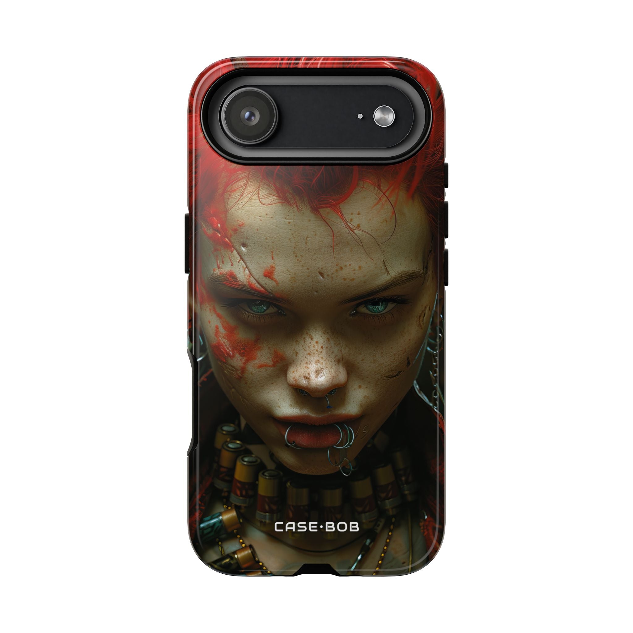 Red Spike Gaze iPhone 17 Air Case - Tough - CASE•BOB