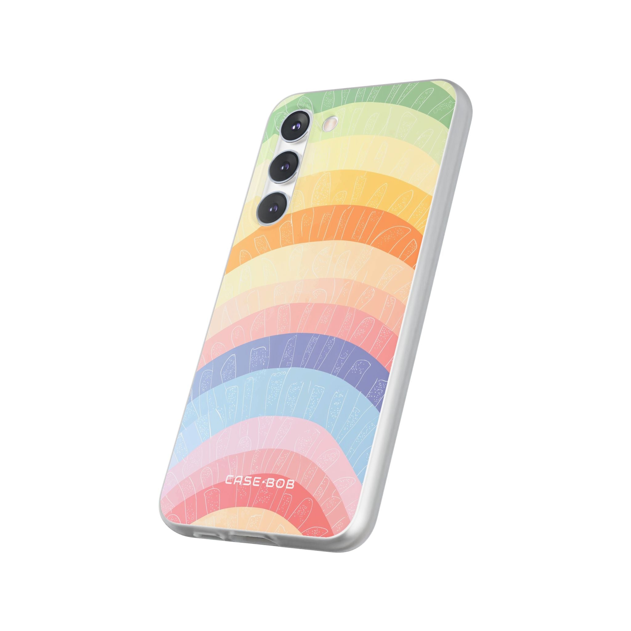 Pastell Regenbogen Bänder Samsung S23 Plus Case - Soft