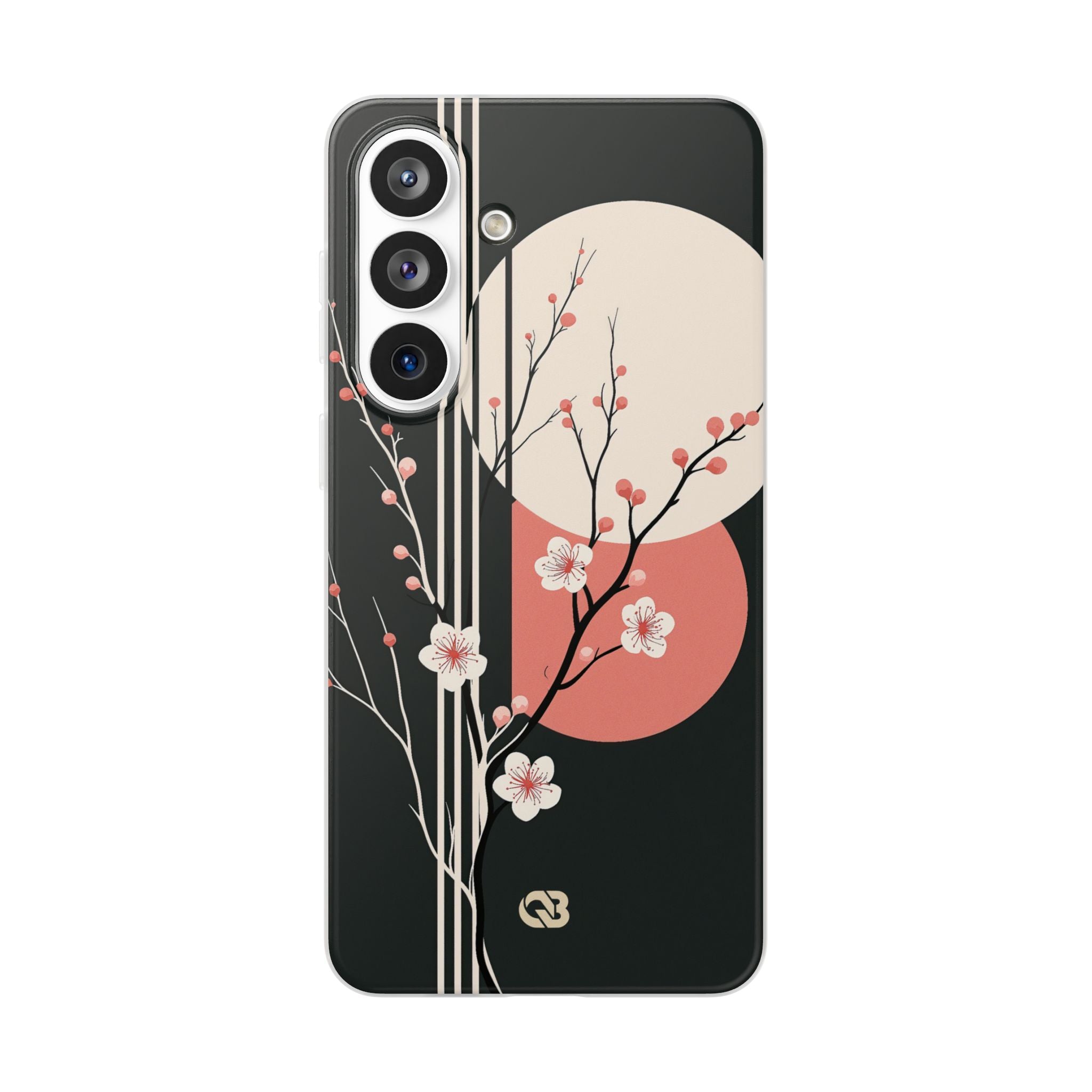 Black Lite Phone Case for Samsung - Kyoto Midnight Blossom